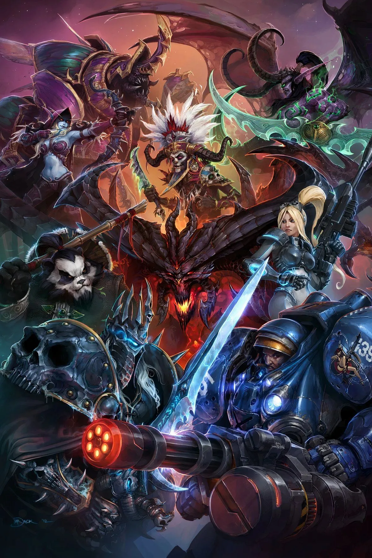 Các nhân vật quen thuộc từ vũ trụ Blizzard trong game Heroes of the Storm