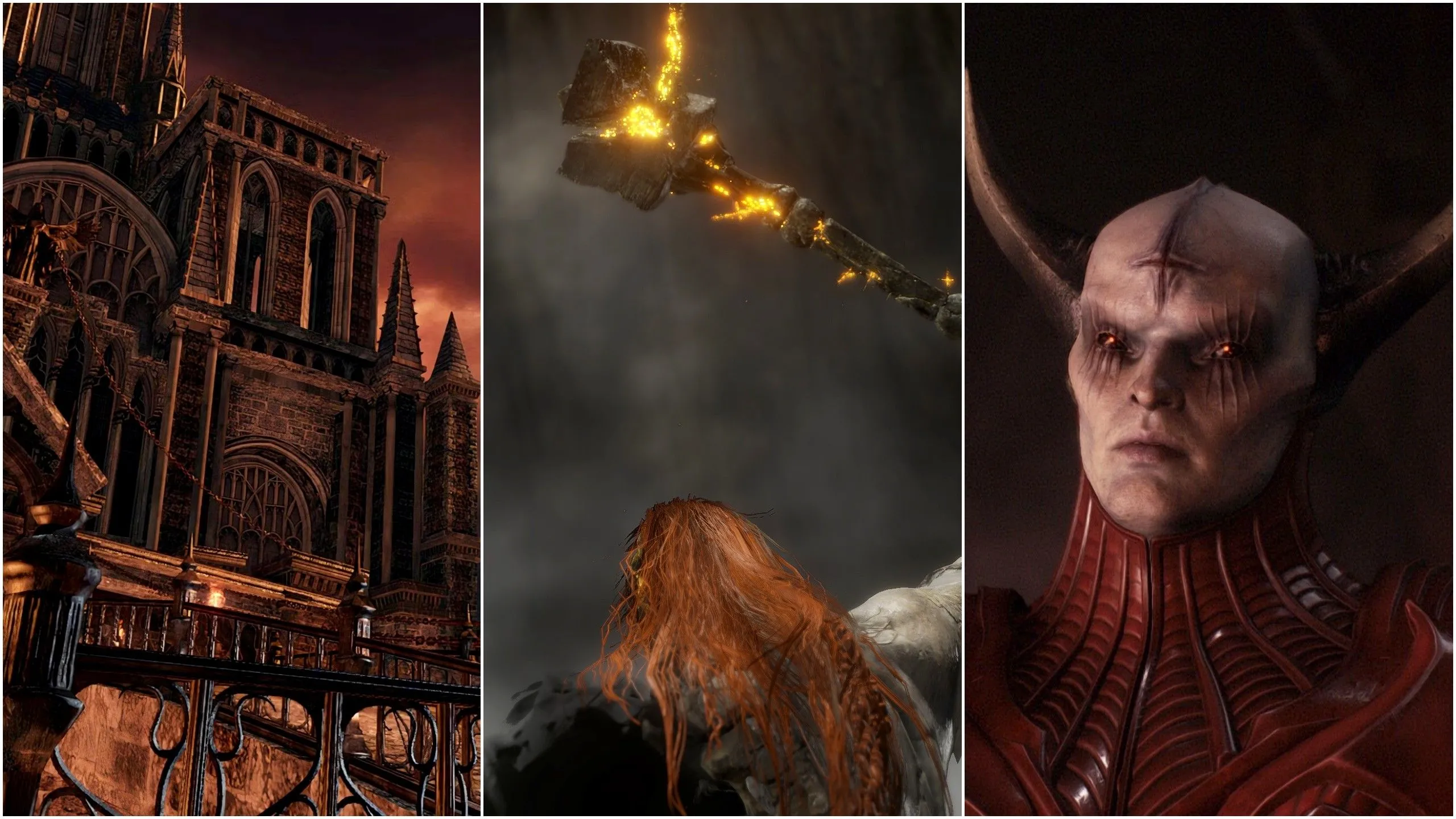 Các tựa game như Dark Souls 2, Elden Ring và Doom The Dark Ages, ví dụ về game có cốt truyện sâu sắc