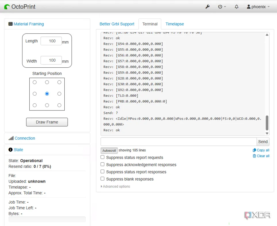 Cài đặt BetterGRBLSupport plugin trong OctoPrint: Các tùy chọn G-code và lệnh khởi tạo
