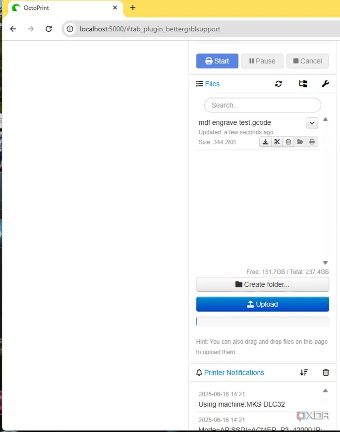 Cài đặt BetterGRBLSupport plugin trong OctoPrint: Tùy chỉnh hiển thị và giao diện người dùng