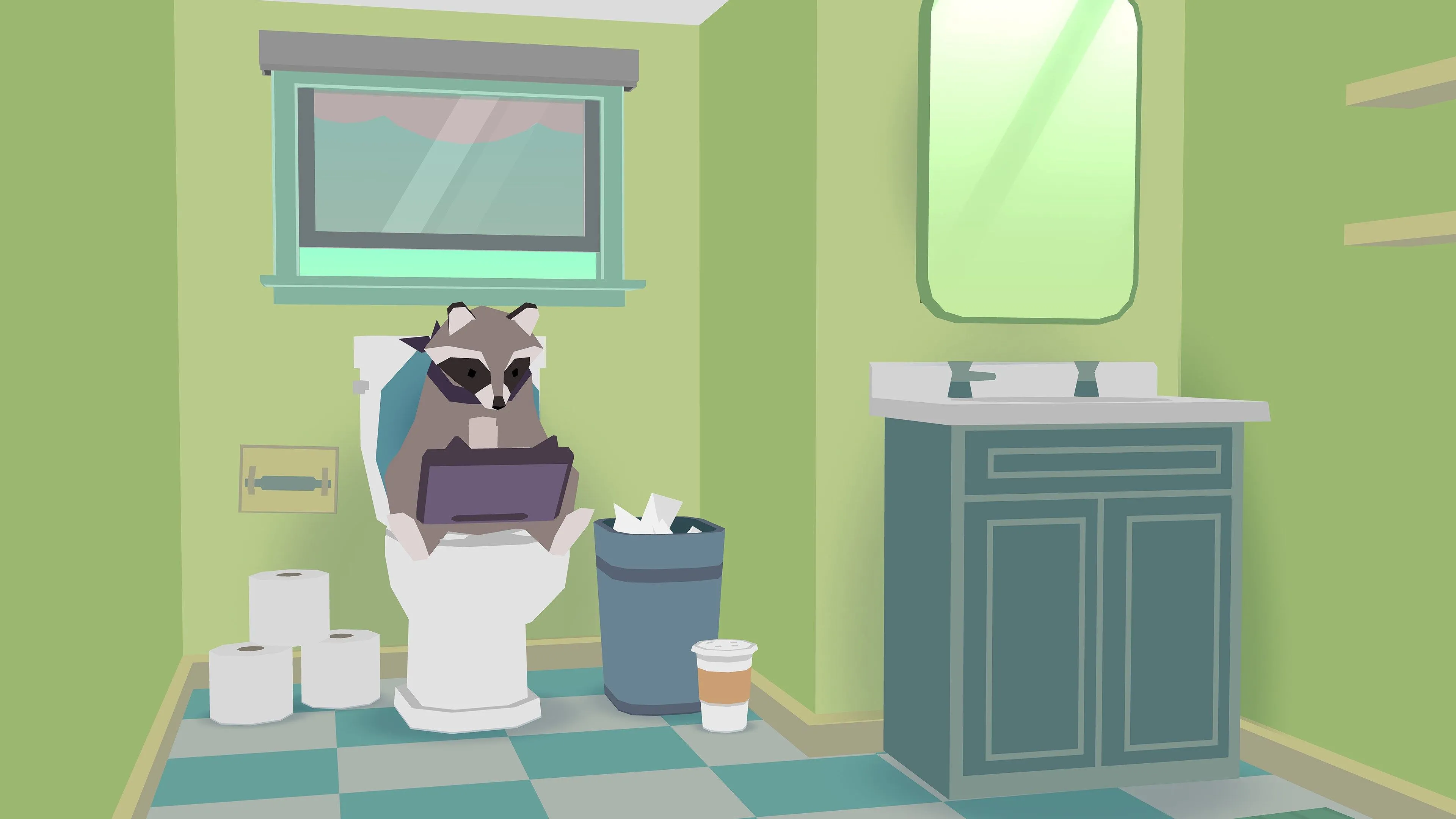 Cái hố lớn dần trong Donut County khi nuốt chửng các đồ vật lớn hơn.