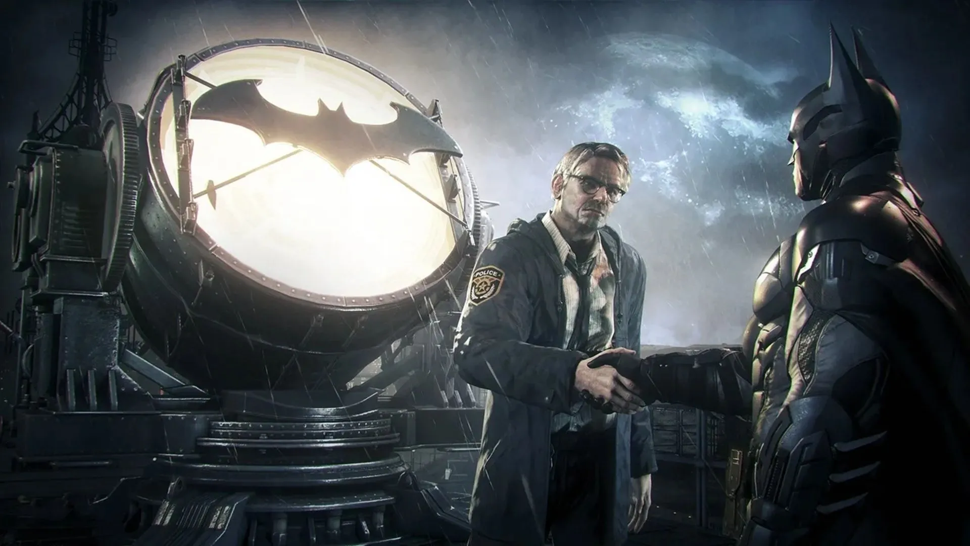 Cận cảnh Batman trong trò chơi Arkham Knight