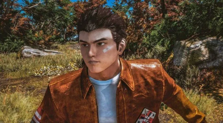 Cận cảnh nhân vật chính Ryo Hazuki trong game Shenmue, thể hiện đồ họa và phong cách nghệ thuật.