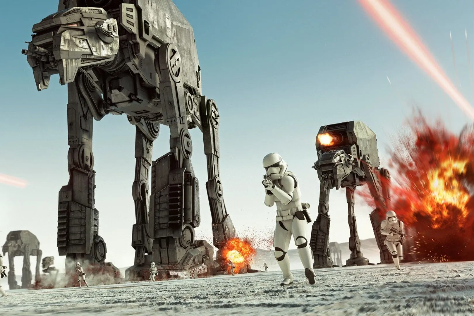 Cảnh chiến đấu hoành tráng trong Star Wars Battlefront II, minh chứng cho đồ họa game không cần ray tracing vẫn tuyệt đẹp