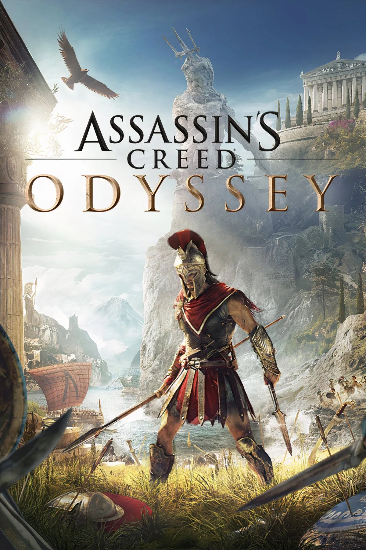 Cảnh chiến đấu trên biển Aegean thời Hy Lạp cổ đại trong Assassin's Creed Odyssey.