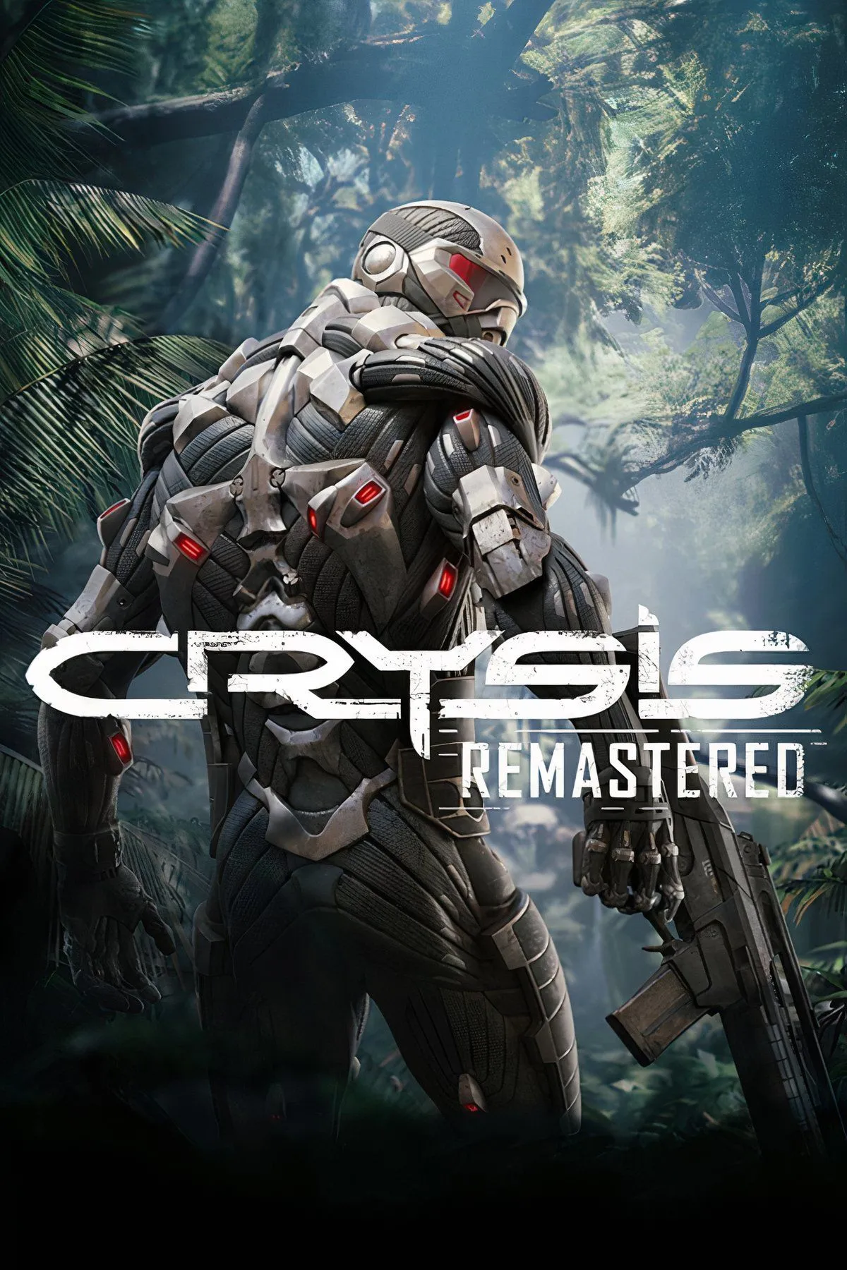 Cảnh chiến đấu trong Crysis Remastered, cho thấy đồ họa chi tiết và hiệu ứng hình ảnh ấn tượng trên SteamOS.