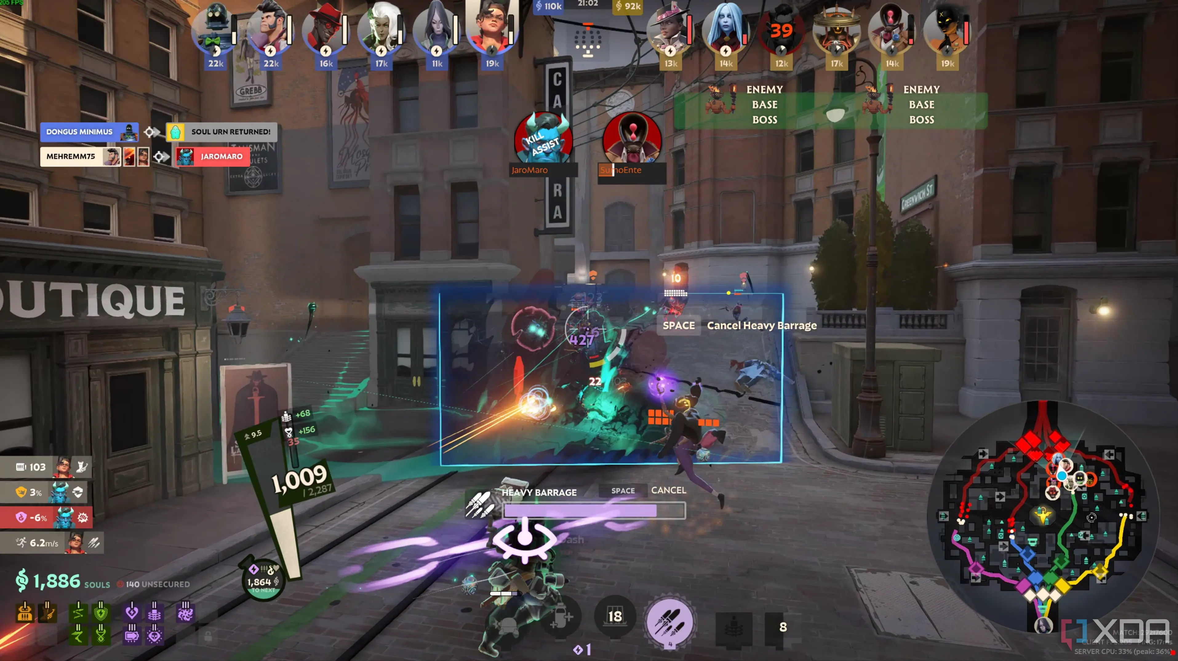 Cảnh chiến đấu trong game Deadlock của Valve, nơi dữ liệu rò rỉ về Half-Life mới được tìm thấy