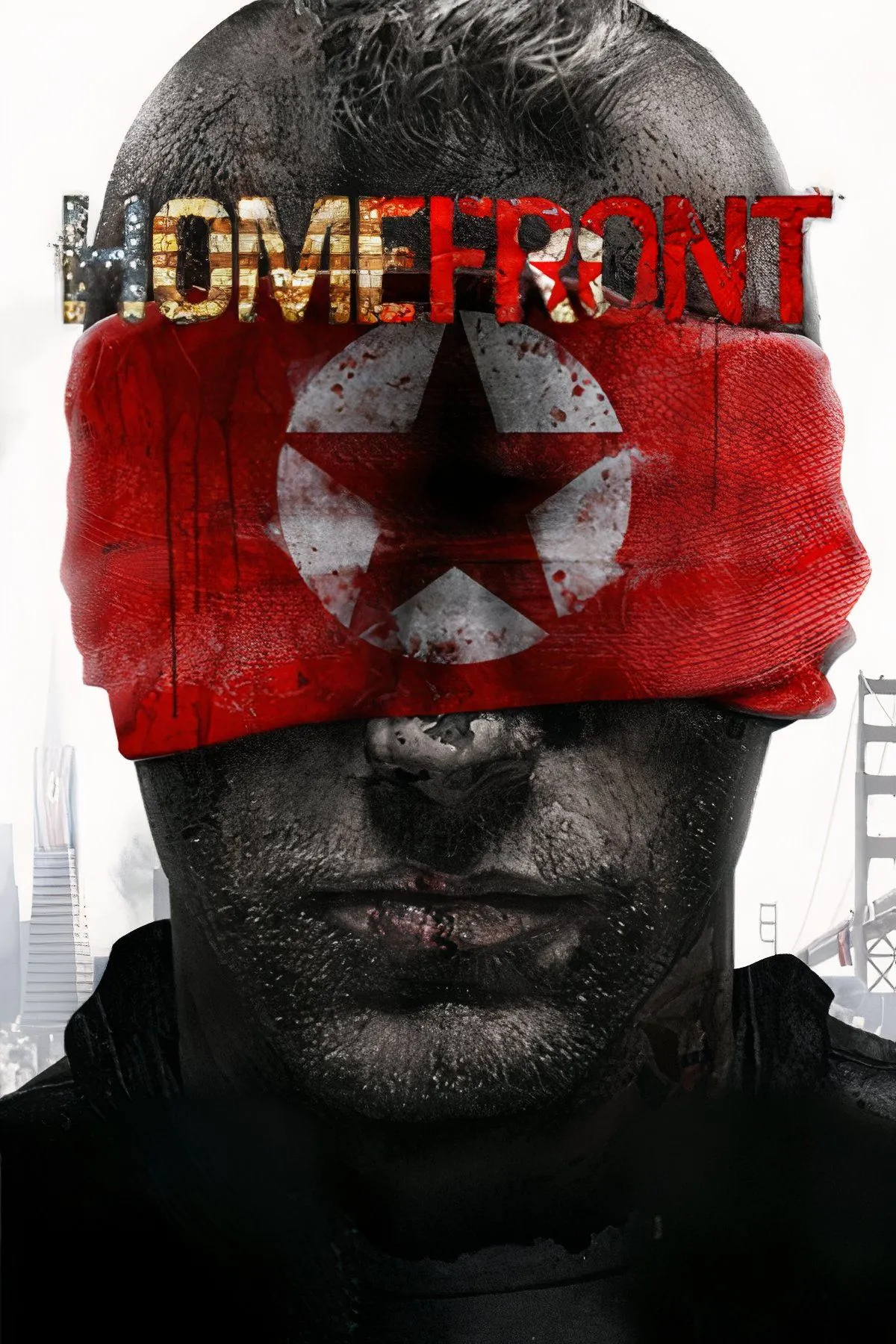 Cảnh quân đội Triều Tiên xâm lược Hoa Kỳ trong game Homefront, thể hiện bối cảnh giả tưởng kịch tính