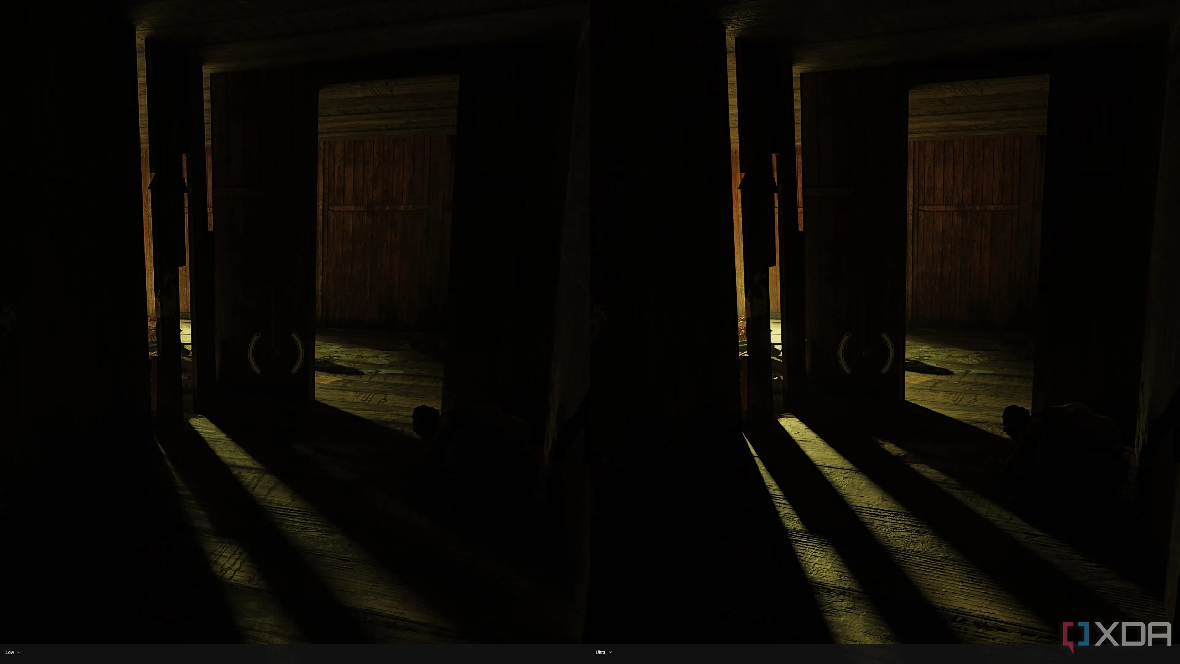 Cảnh quan u ám trong Ravenholm với hiệu ứng ánh sáng Path Tracing nâng cao trong Half-Life 2 RTX