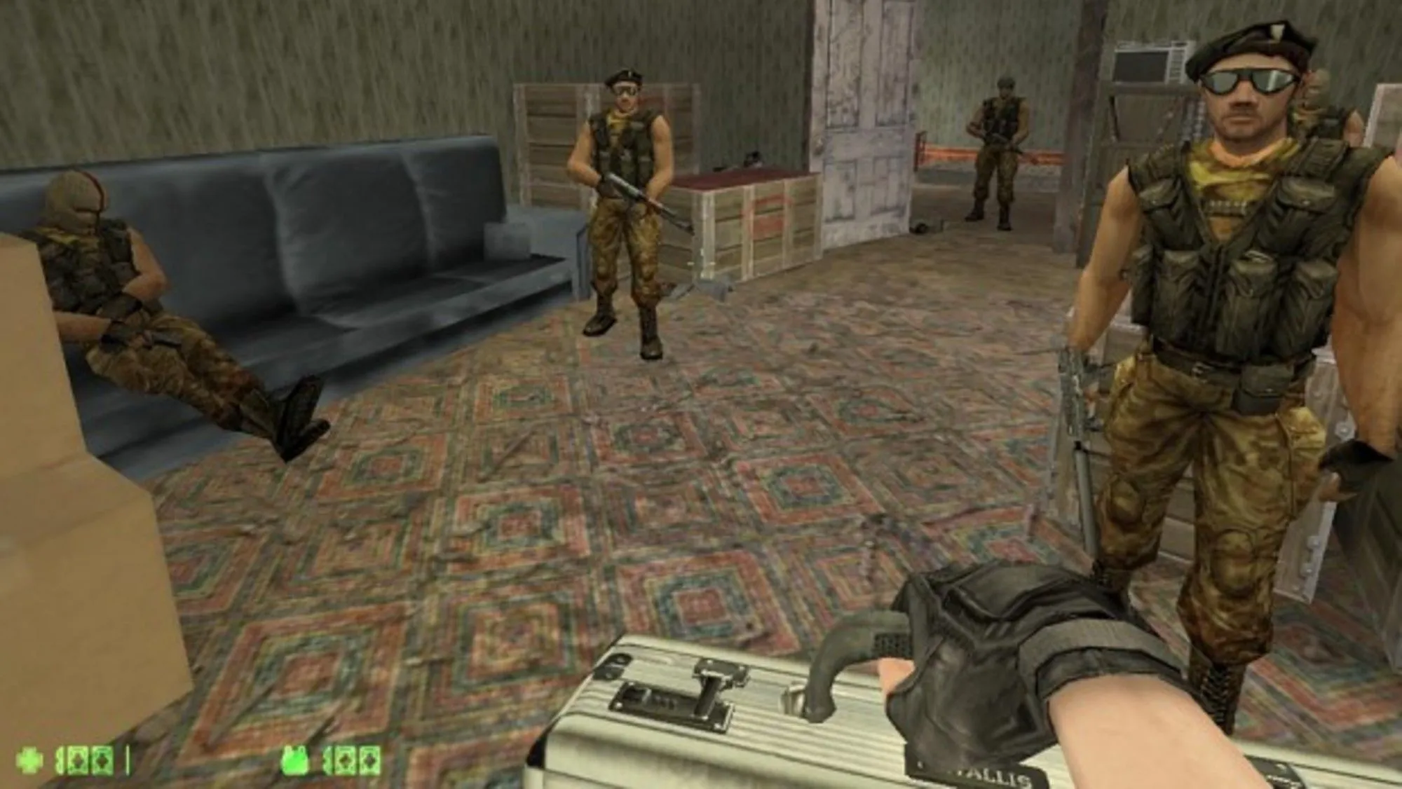 Cảnh trong Counter-Strike Condition Zero Deleted Scenes với góc nhìn thứ nhất