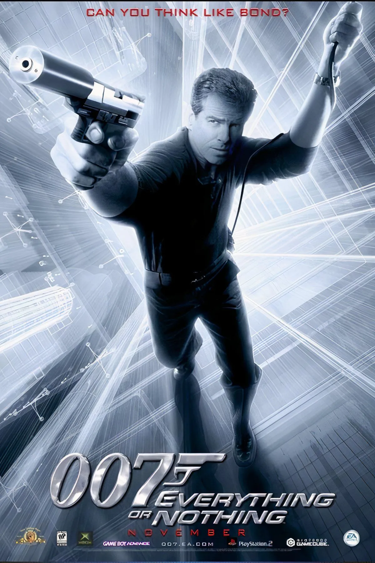 Cảnh trong game James Bond 007: Everything or Nothing, minh họa đồ họa đột phá trên PlayStation 2 và Xbox.