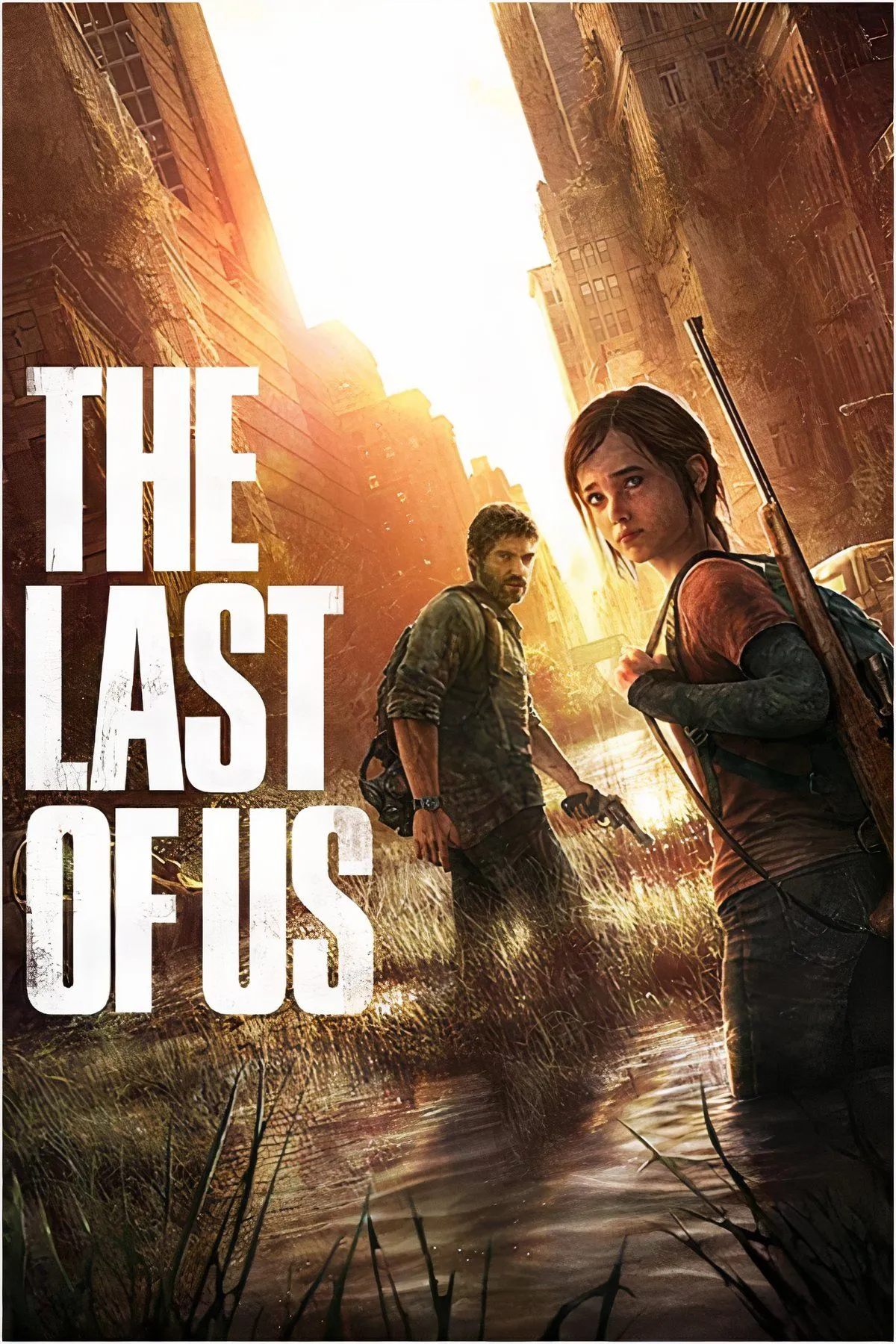 Cảnh trong game The Last of Us, mô tả hành trình sinh tồn của Joel và Ellie