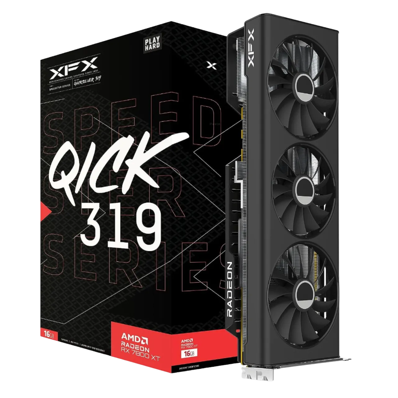 Card đồ họa XFX Speedster QICK319 RX 7800 XT, một phiên bản của RX 7800 XT được khuyên dùng.