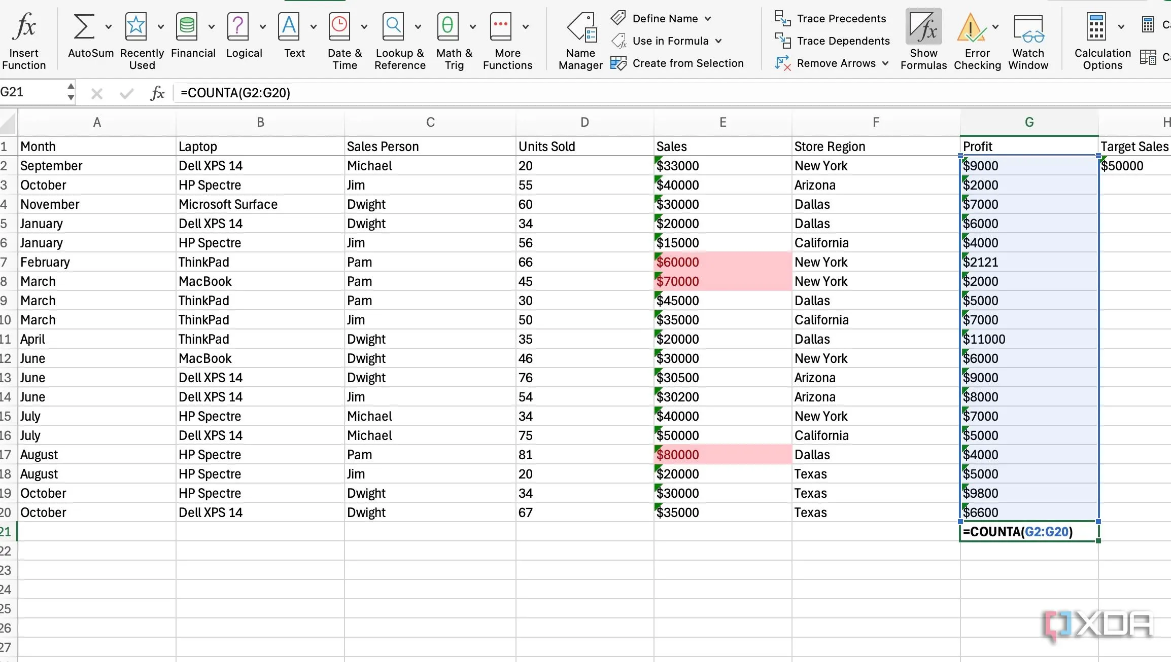 Chế độ Show Formulas của Excel hiển thị tất cả các công thức trong bảng tính để dễ dàng kiểm tra và gỡ lỗi