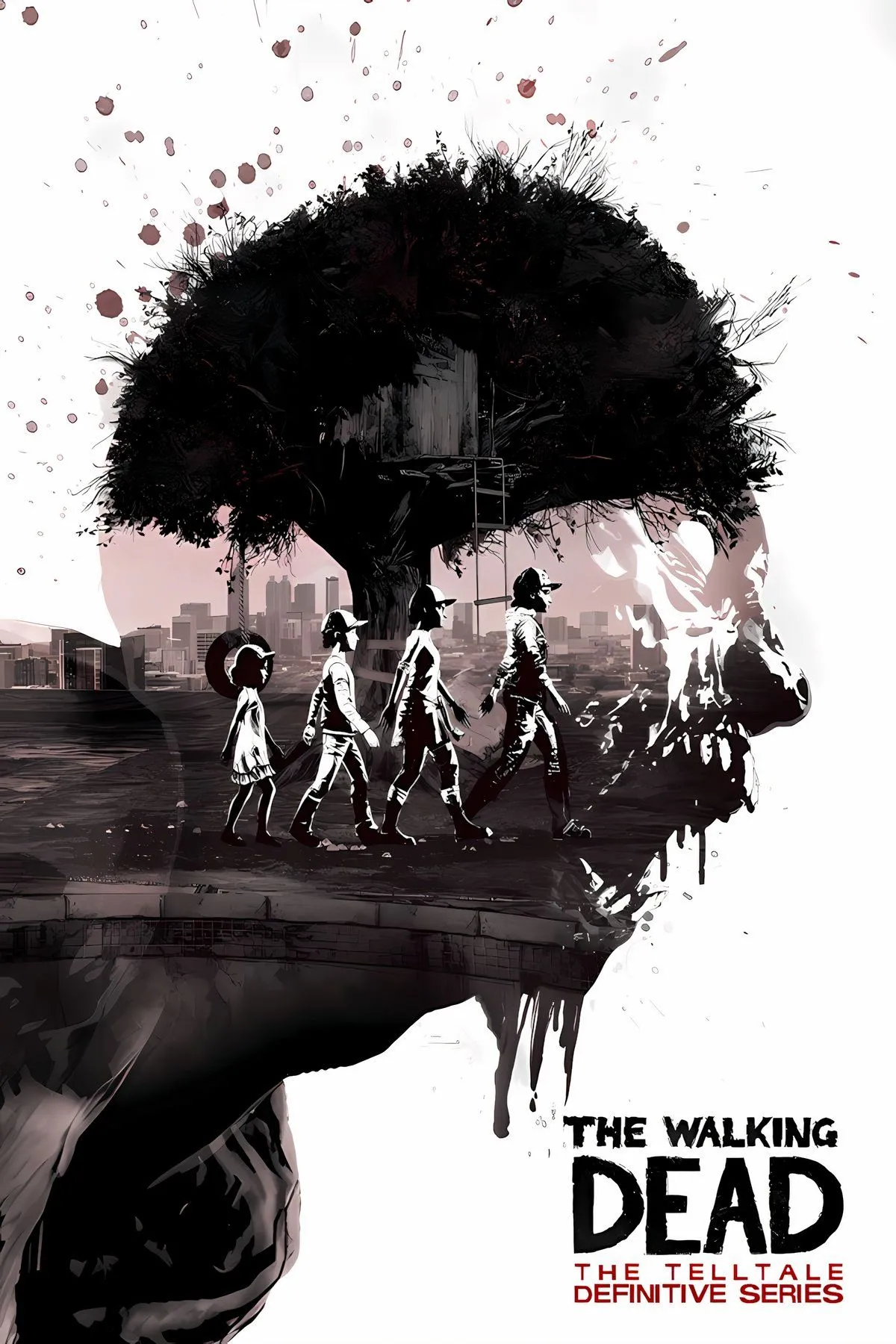 Clementine và Lee Everett trong khoảnh khắc cuối cùng của The Walking Dead Telltale Season 1