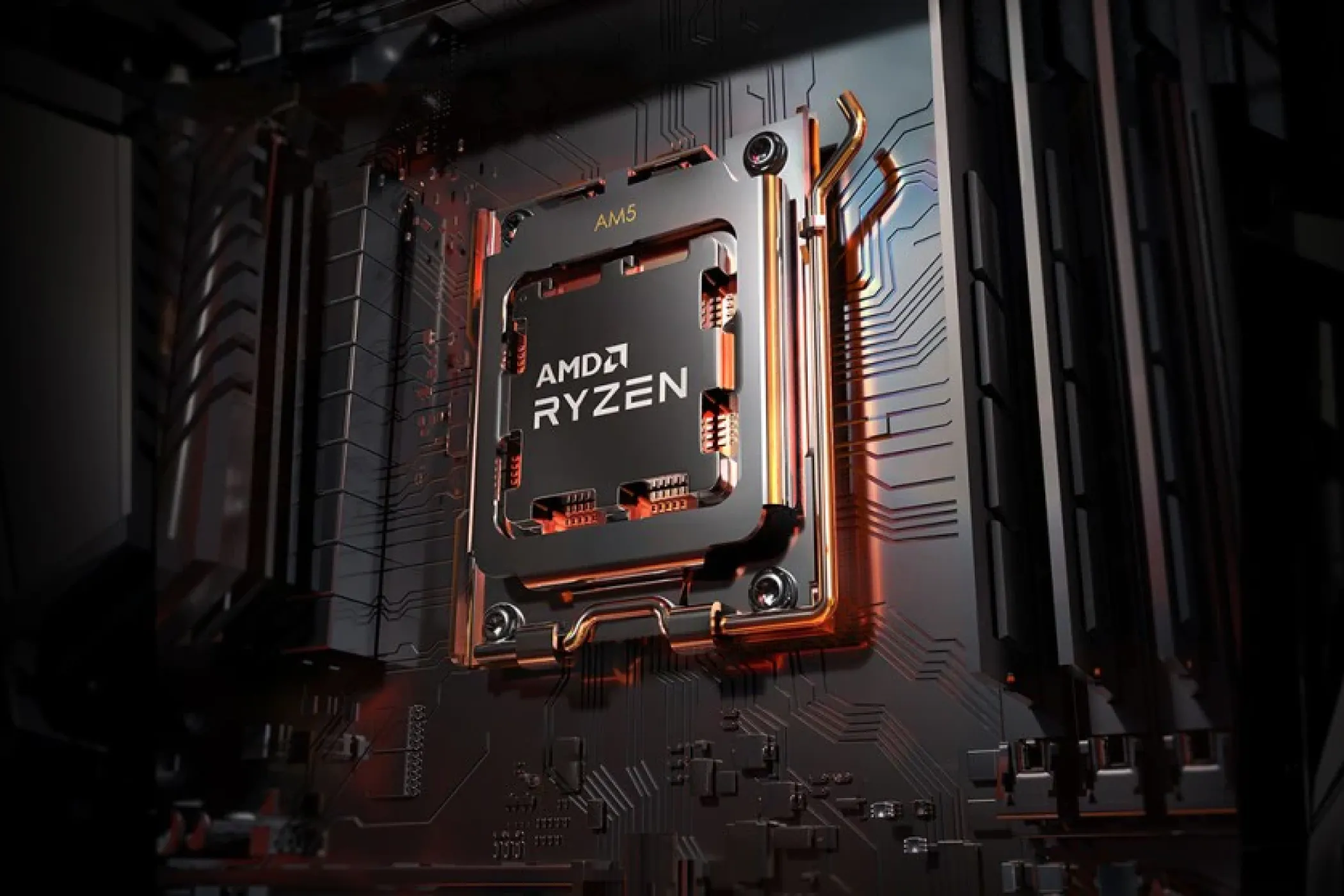 CPU AMD Ryzen 7000 series lắp trên bo mạch chủ AM5