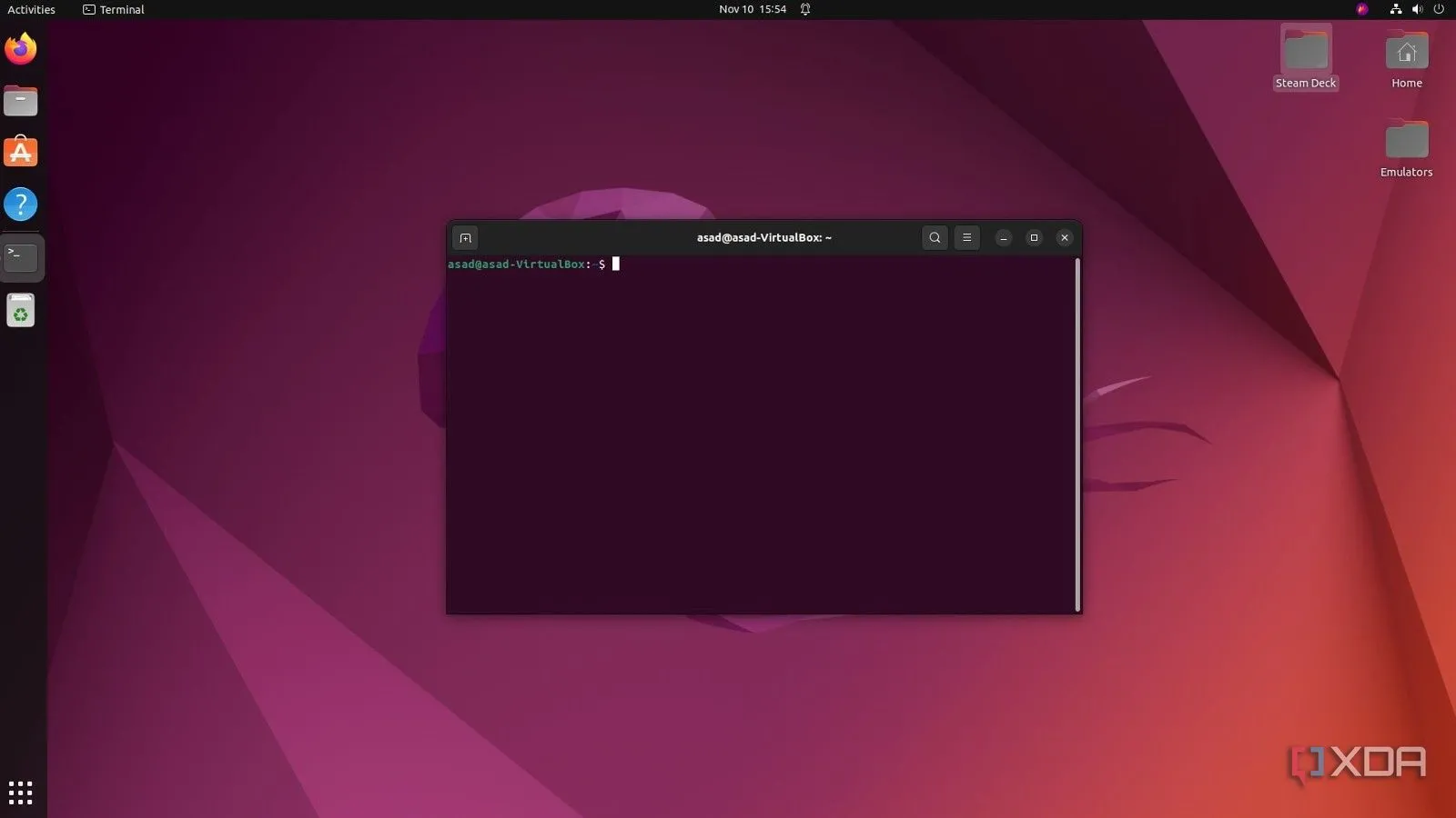 Cửa sổ Terminal trên hệ điều hành Ubuntu Linux, minh họa môi trường phát triển mã nguồn mở cho các giải pháp tự host.