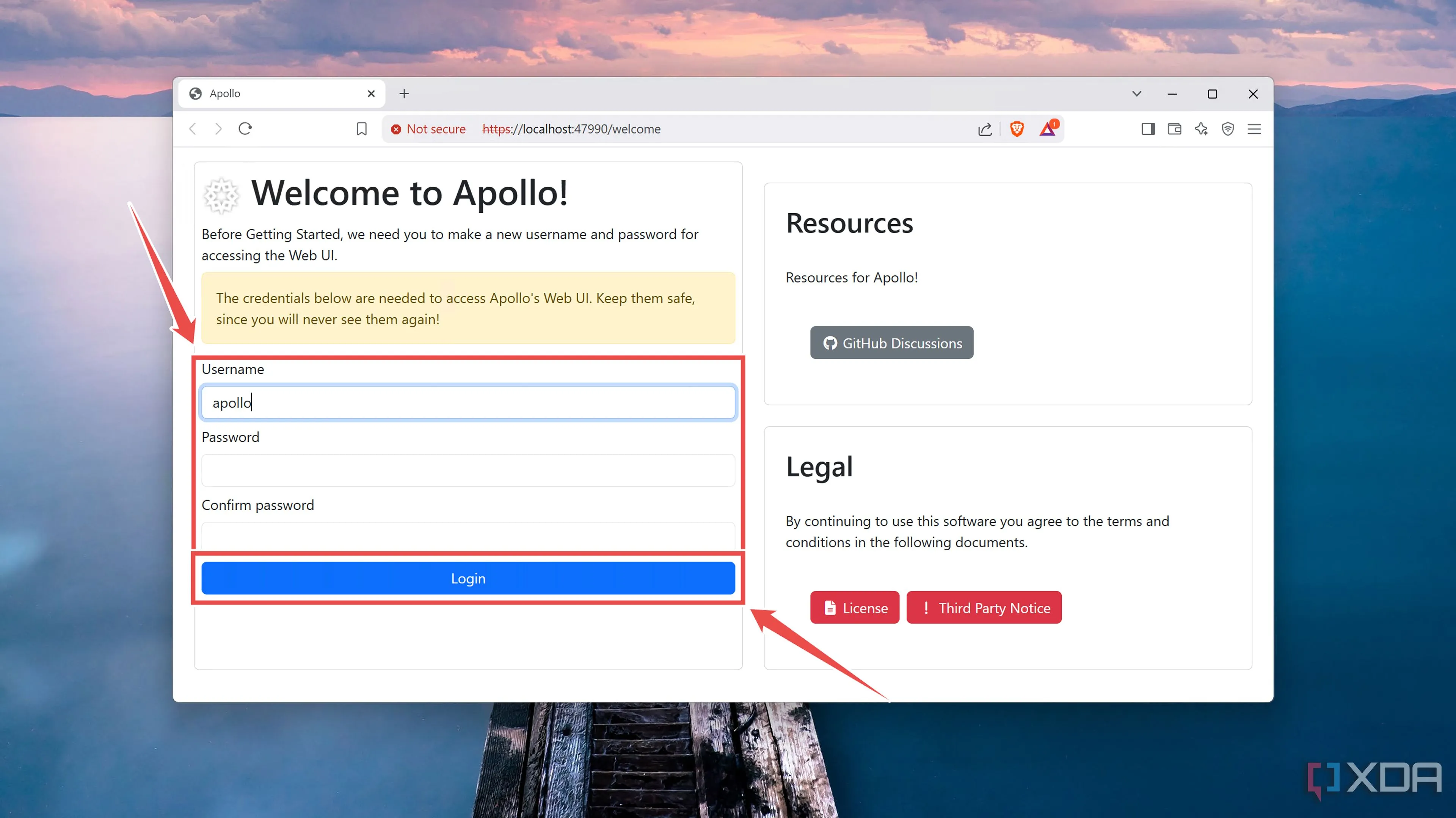 Đặt mật khẩu cho Apollo server để bảo mật