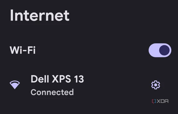 Điện thoại Google Pixel đã kết nối thành công với điểm phát sóng Wi-Fi của Windows