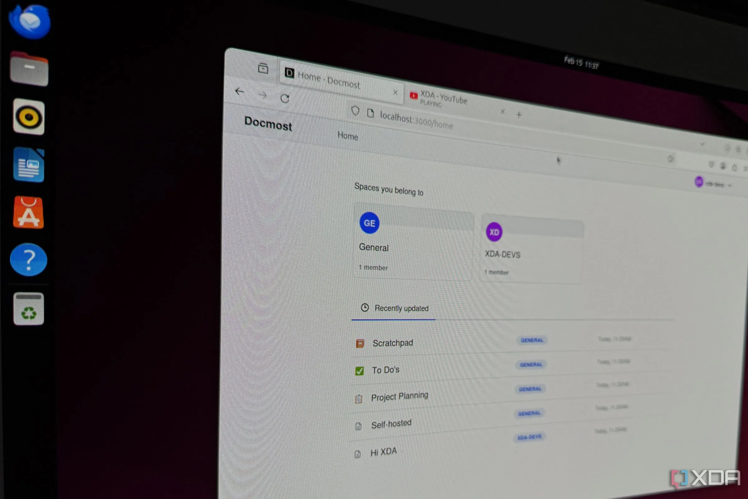 Docmost chạy trên Ubuntu