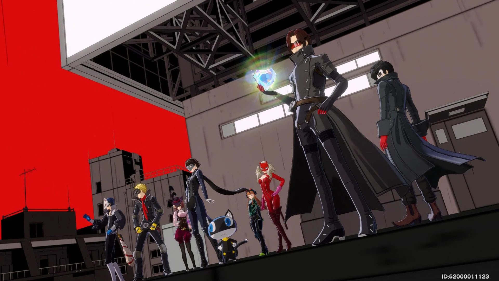 Giao diện chiến đấu của Persona 5: The Phantom X với các nhân vật đang sử dụng kỹ năng