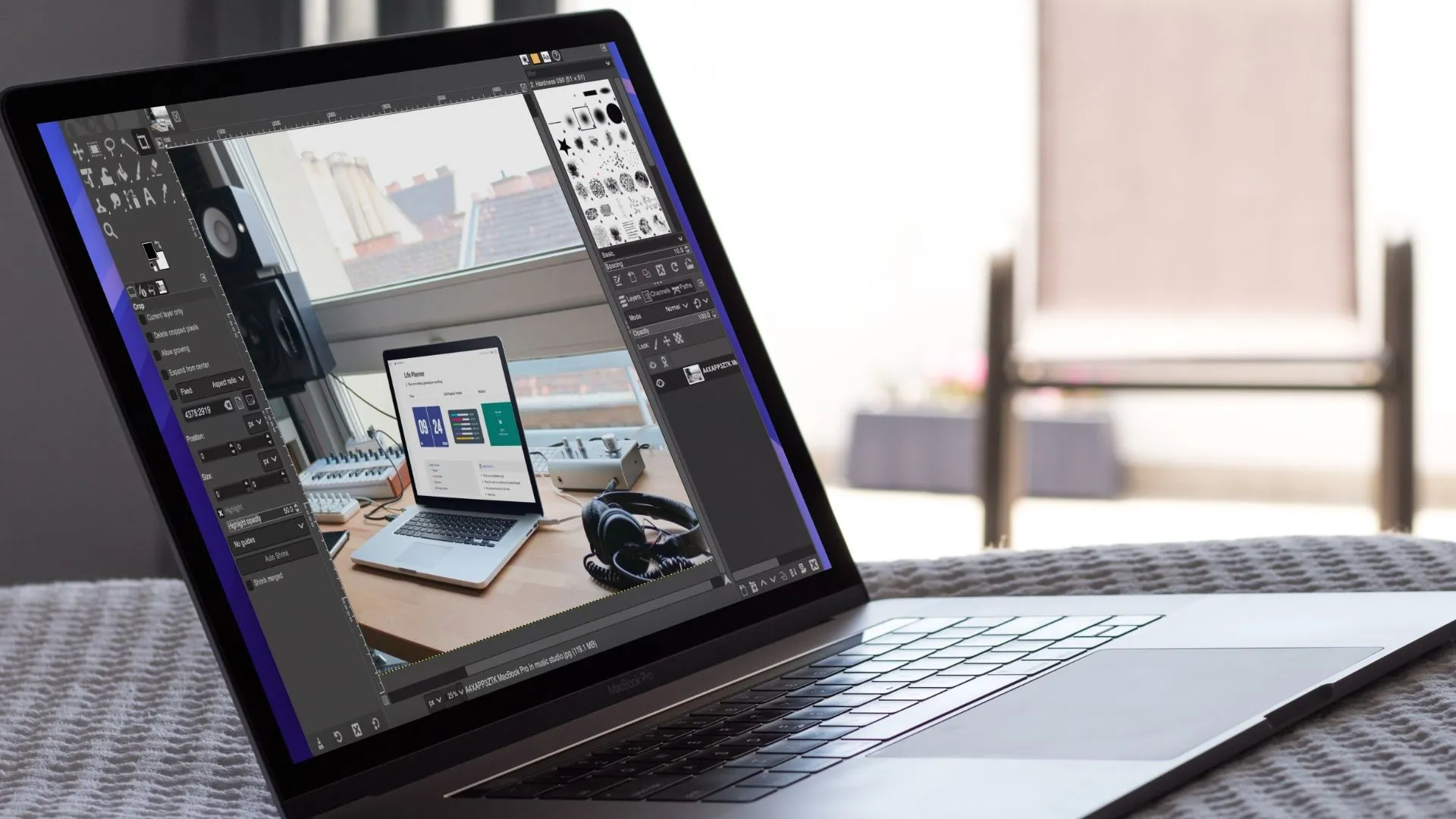 Giao diện GIMP minh họa lý do GIMP là lựa chọn thay thế Photoshop miễn phí và hiệu quả