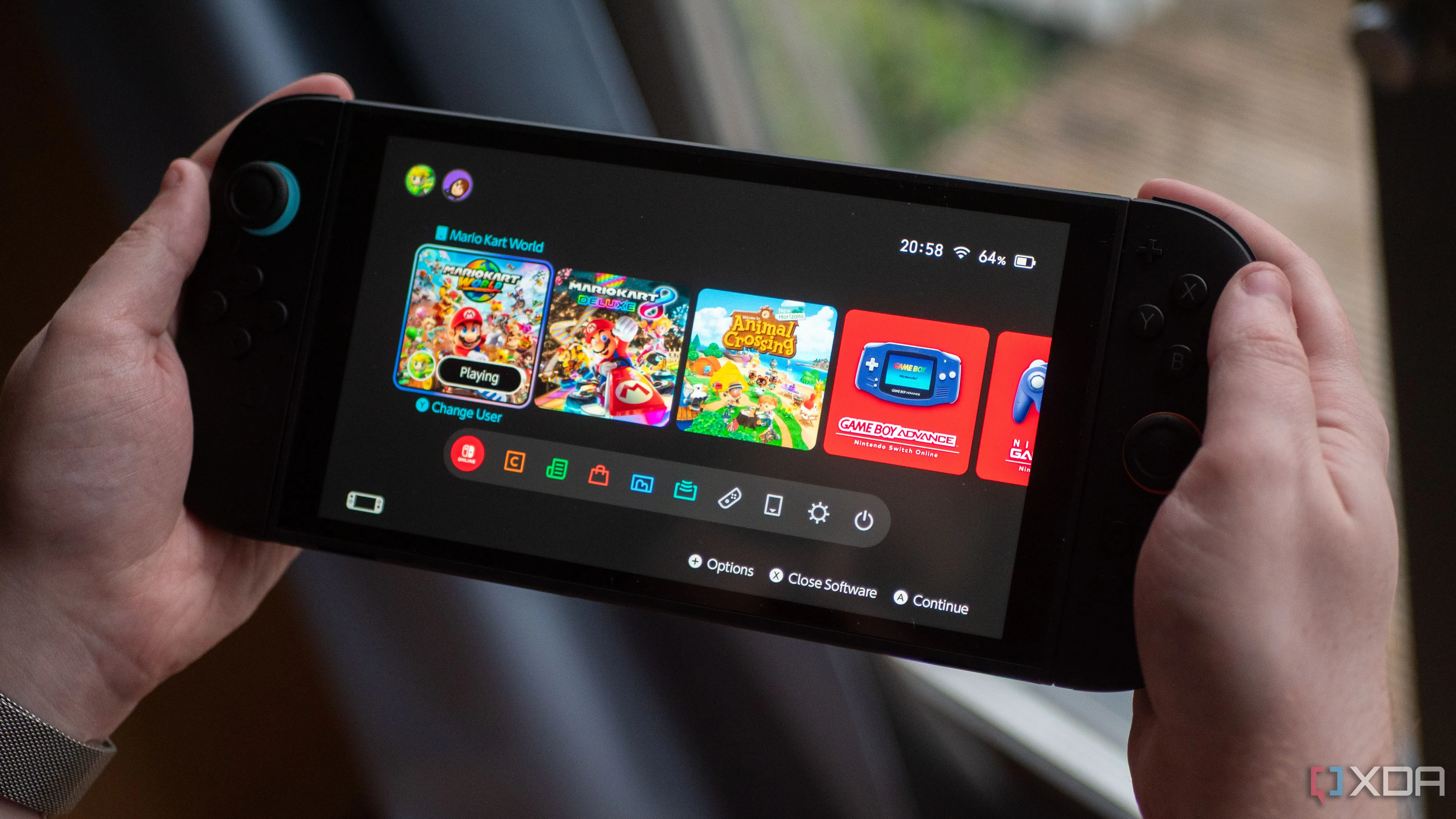 Giao diện người dùng (OS) của hệ máy chơi game Nintendo Switch 2