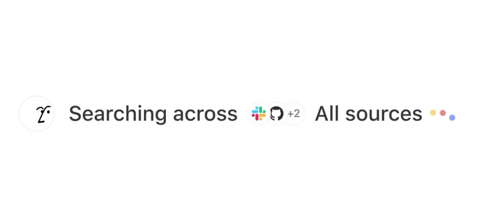 Giao diện Notion AI Enterprise Search tìm kiếm thông tin trên các ứng dụng liên kết như Slack và Google Drive