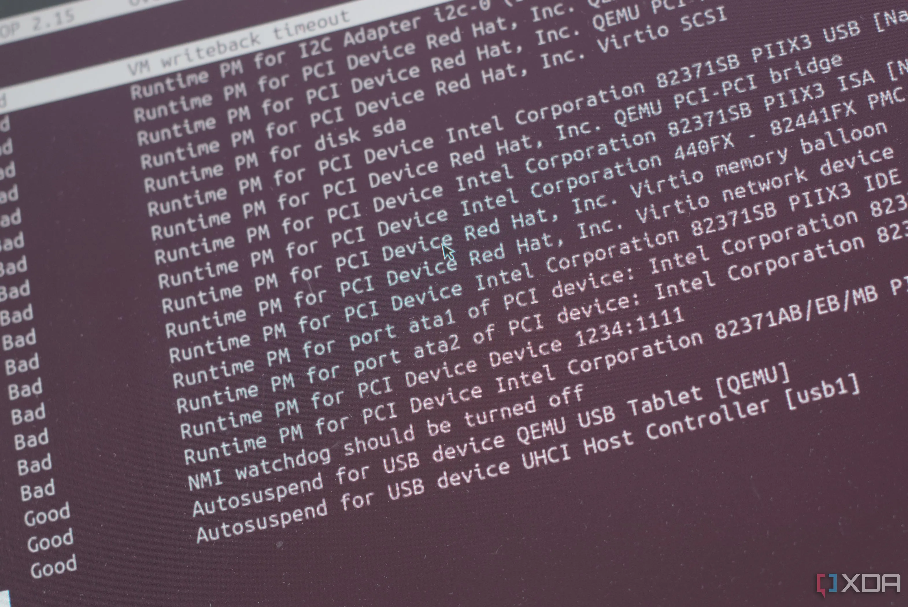 Giao diện PowerTOP hiển thị các tùy chọn tinh chỉnh năng lượng (tunables) trên Linux