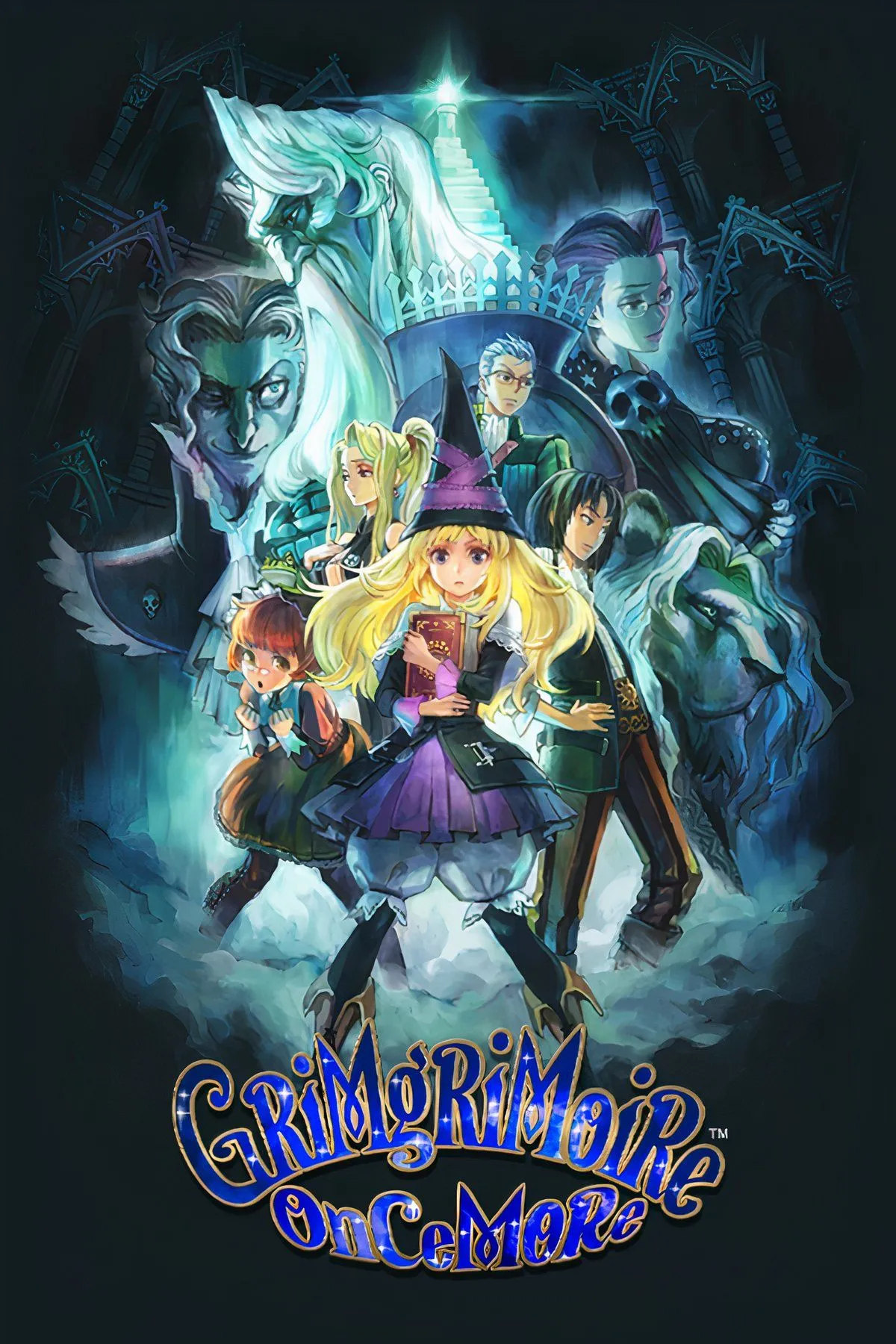 GrimGrimoire OnceMore với đồ họa 2D vẽ tay độc đáo, thể hiện nhân vật và môi trường học viện phép thuật.