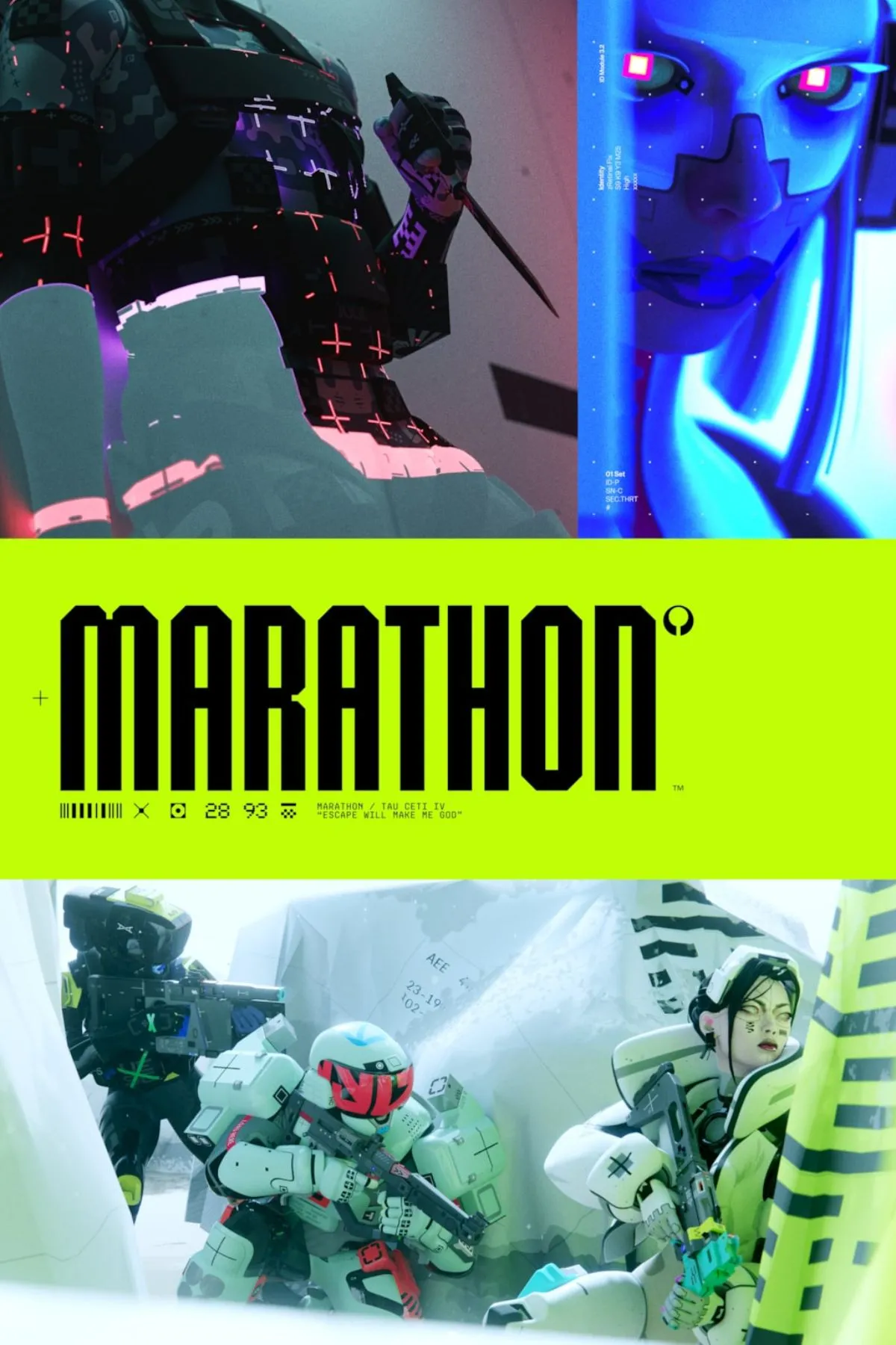 Hình ảnh bìa của game bắn súng Marathon do Bungie phát triển