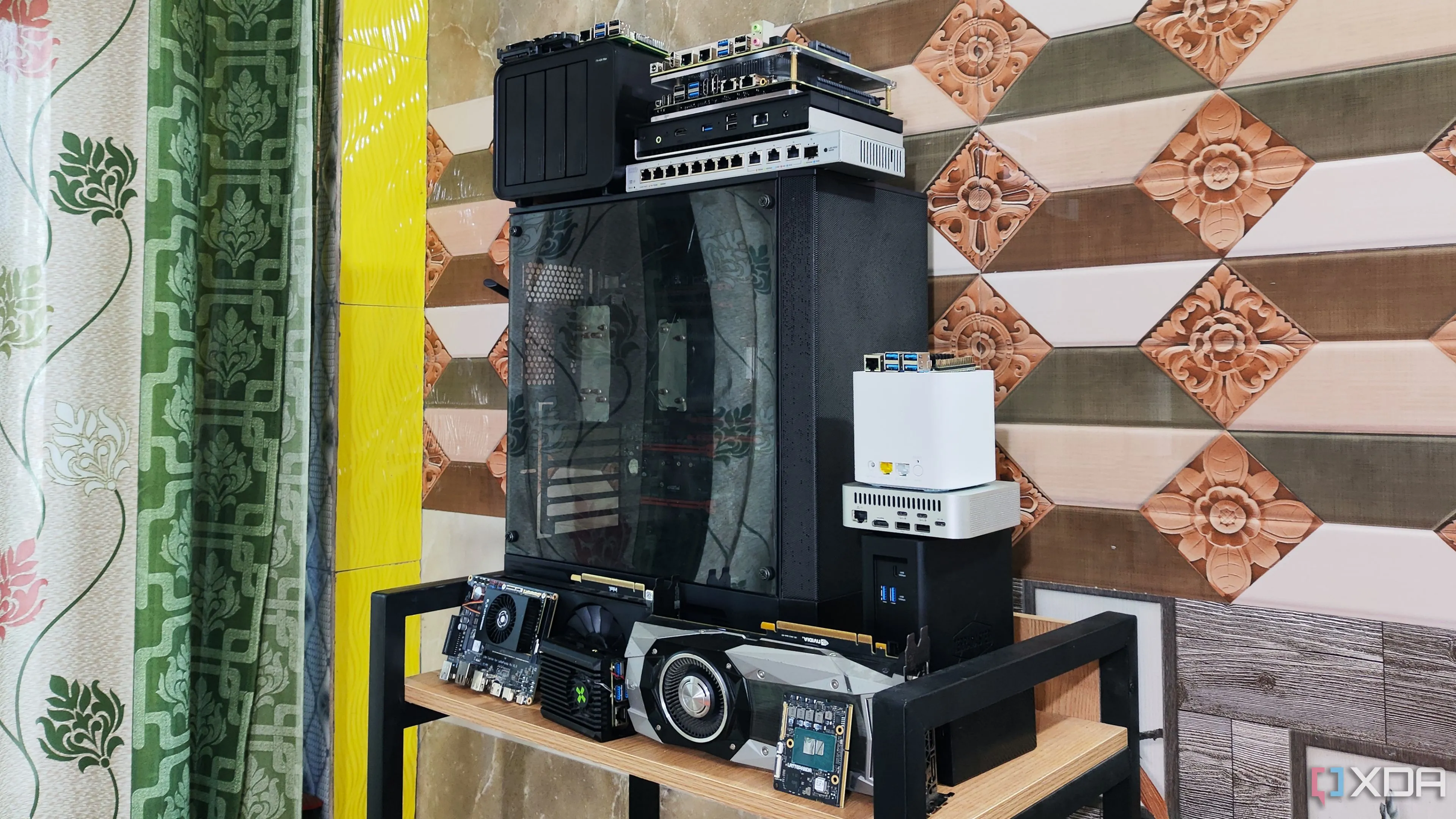 Hình ảnh các thiết bị trong hệ thống home lab cá nhân