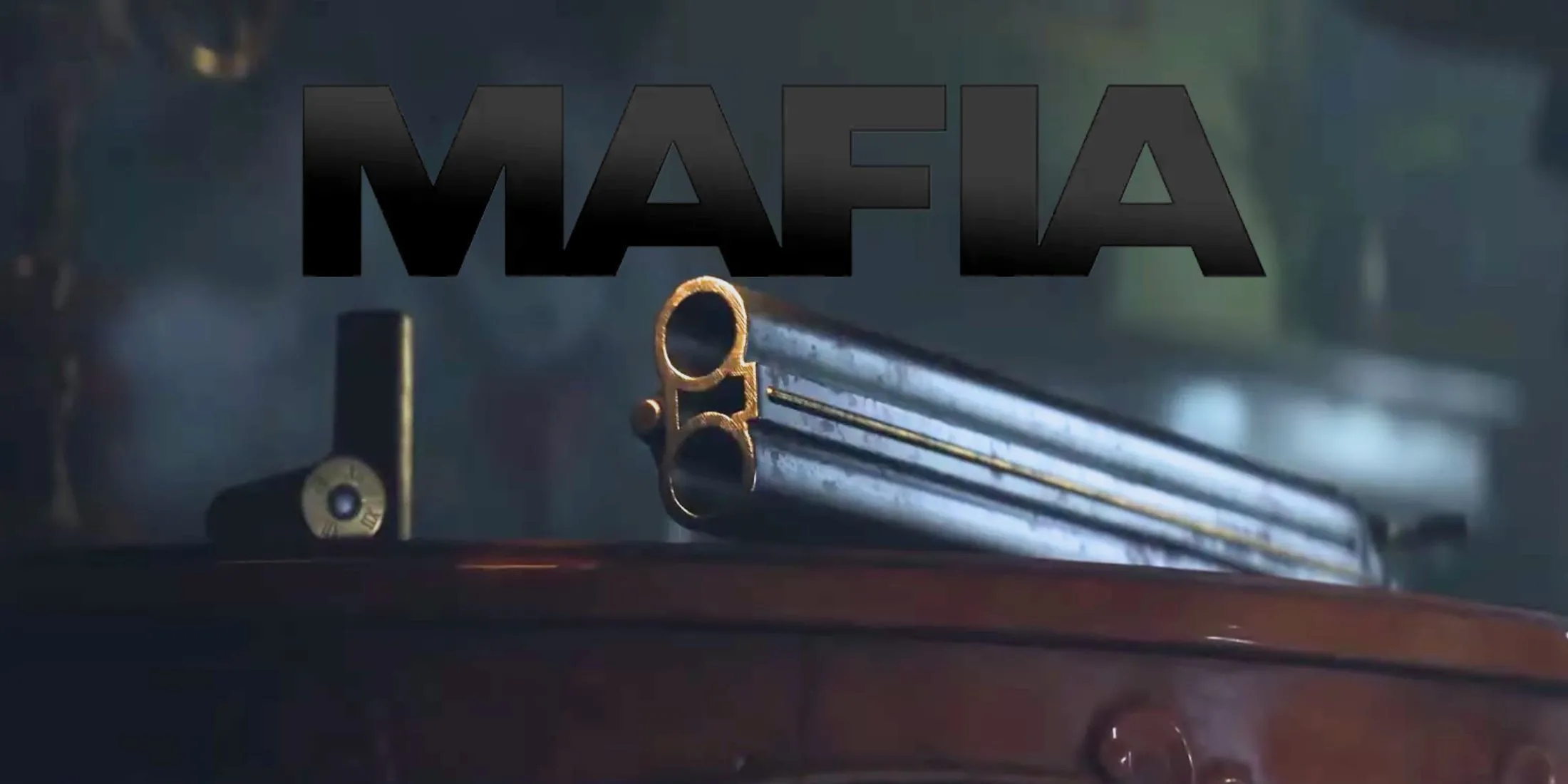 Hình ảnh cận cảnh khẩu súng trong tay nhân vật Mafia The Old Country