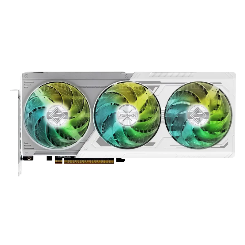 Hình ảnh card đồ họa ASRock Radeon RX 9070 Steel Legend, một trong những GPU đầu tiên sử dụng kiến trúc RDNA 4 của AMD