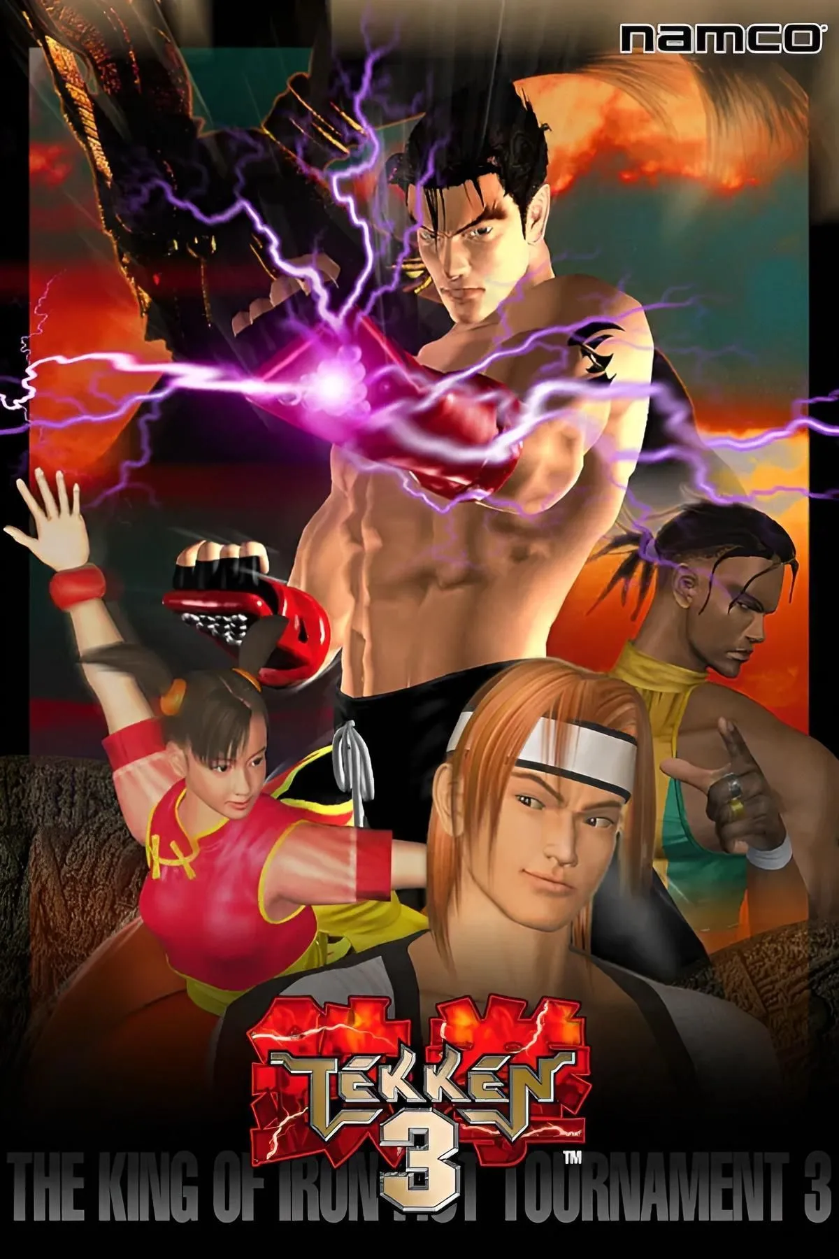 Hình ảnh giới thiệu game đối kháng Tekken 3, một huyền thoại trên hệ máy PlayStation