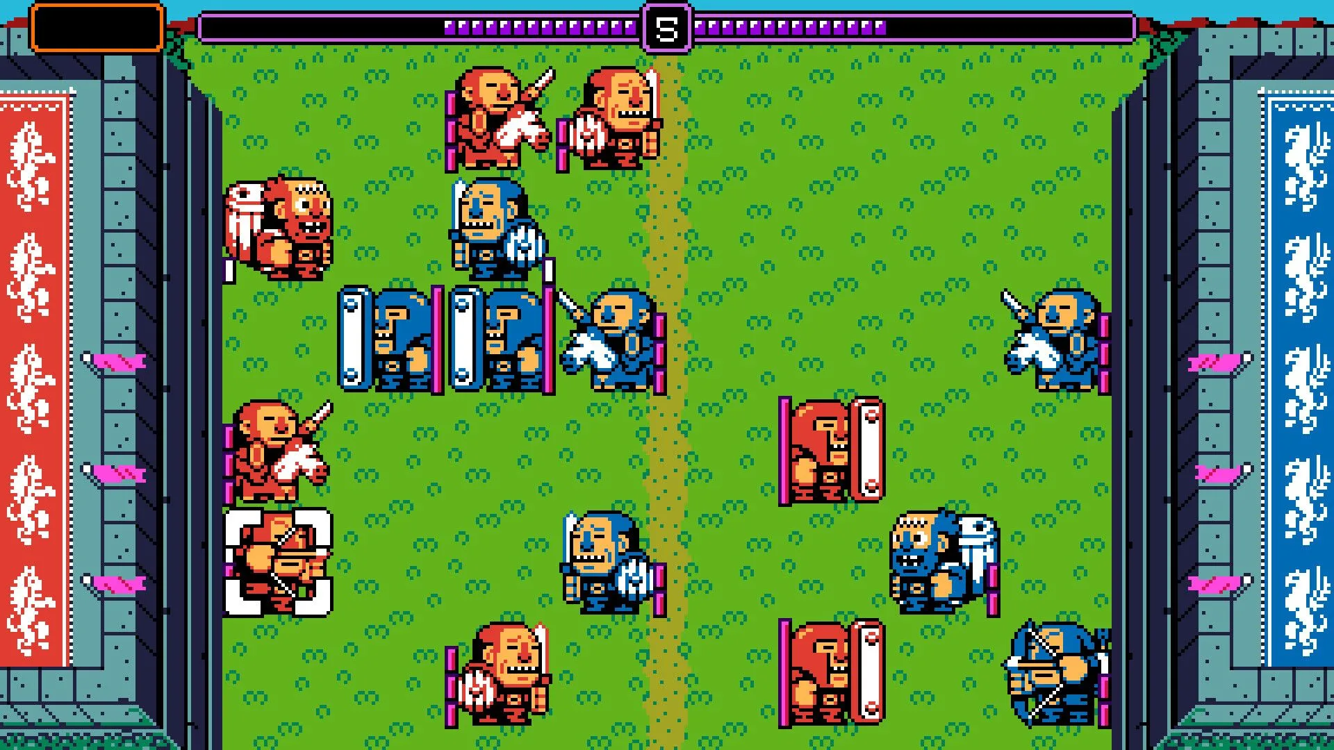 Hình ảnh nhân vật trong một game giải đố trong UFO 50, tương tác với các yếu tố môi trường để vượt qua thử thách.