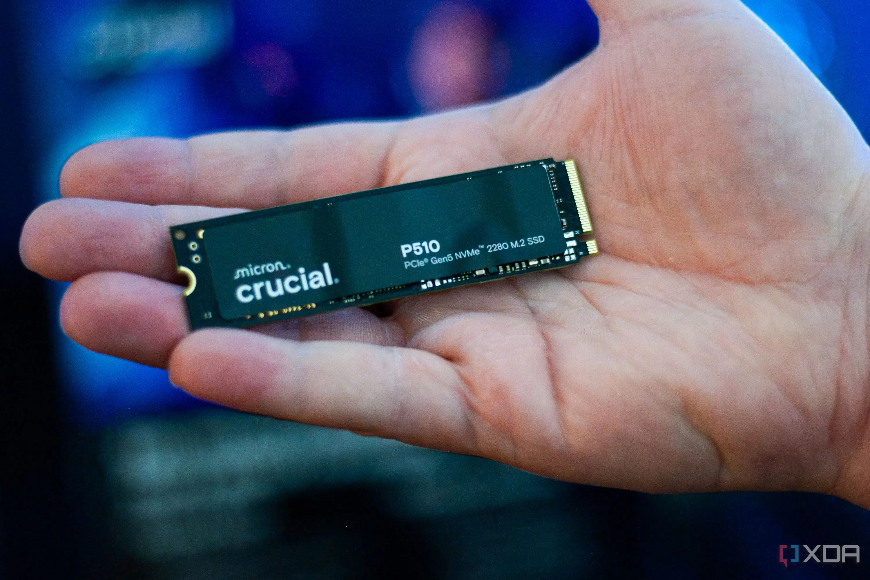 Hình ảnh ổ cứng SSD Micron P150, minh họa giải pháp nâng cấp phần cứng giúp tăng tốc độ truyền tải file vượt trội.