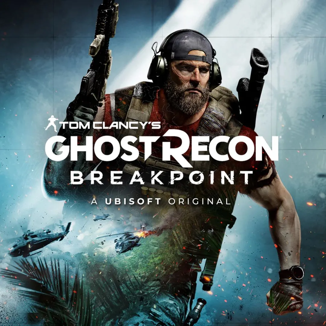 Hình ảnh sản phẩm của game Tom Clancy's Ghost Recon Breakpoint, mô tả phong cách hành động, chiến thuật.