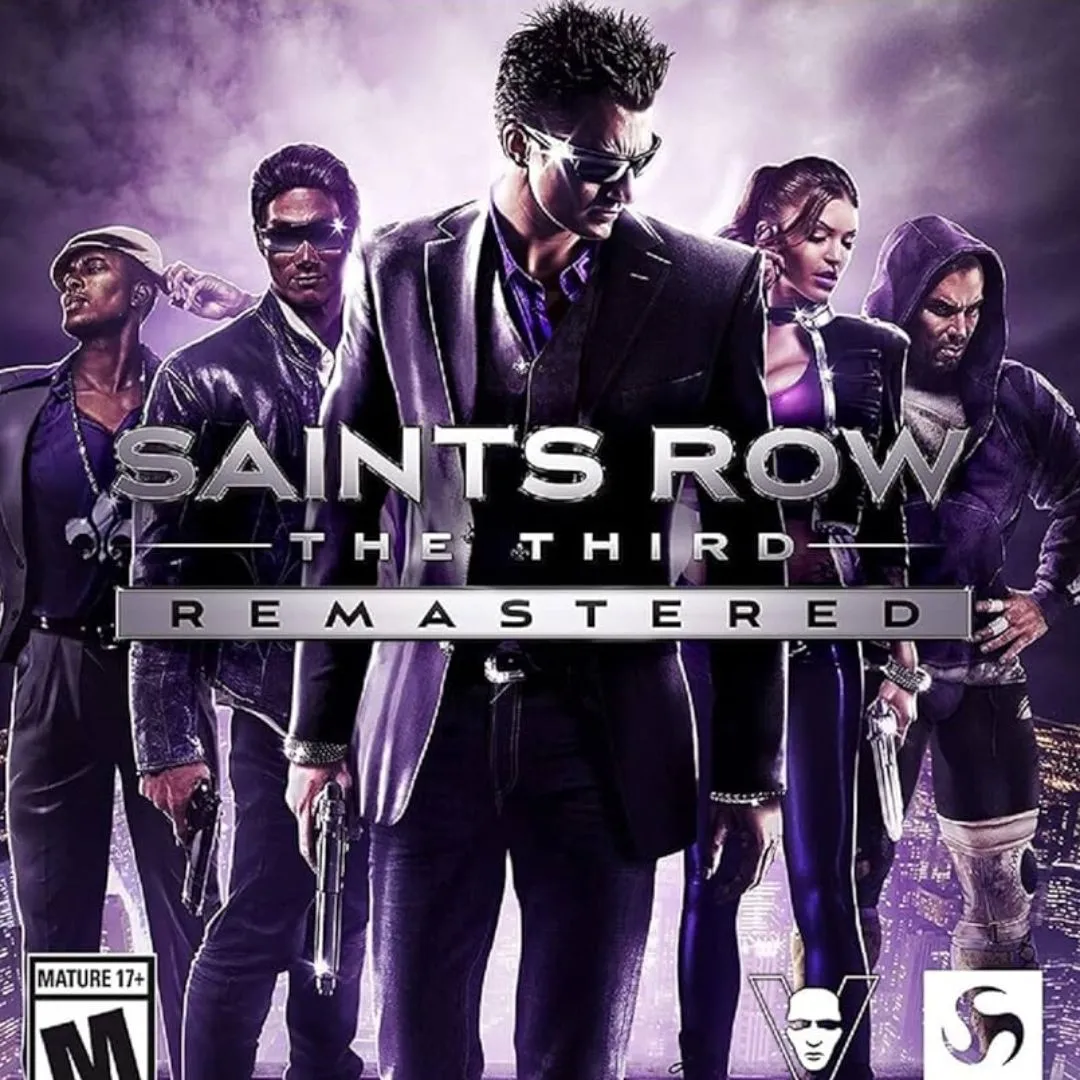 Hình ảnh sản phẩm game Saints Row: The Third Remastered với các nhân vật đầy màu sắc và hỗn loạn