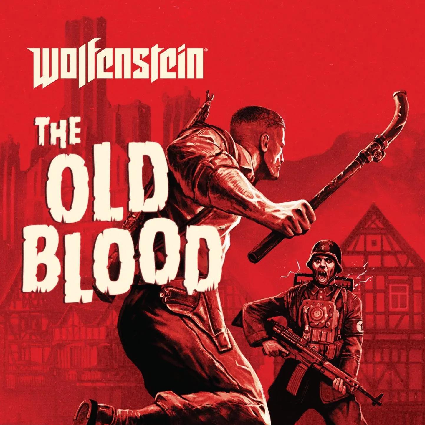 Hình ảnh sản phẩm game Wolfenstein: The Old Blood, tiền truyện độc lập của New Order với yếu tố zombie.