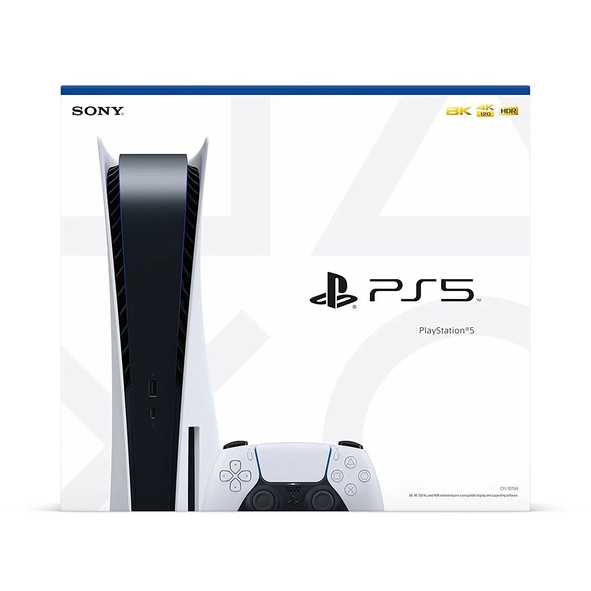 Hộp sản phẩm máy chơi game PlayStation 5 hiện đại