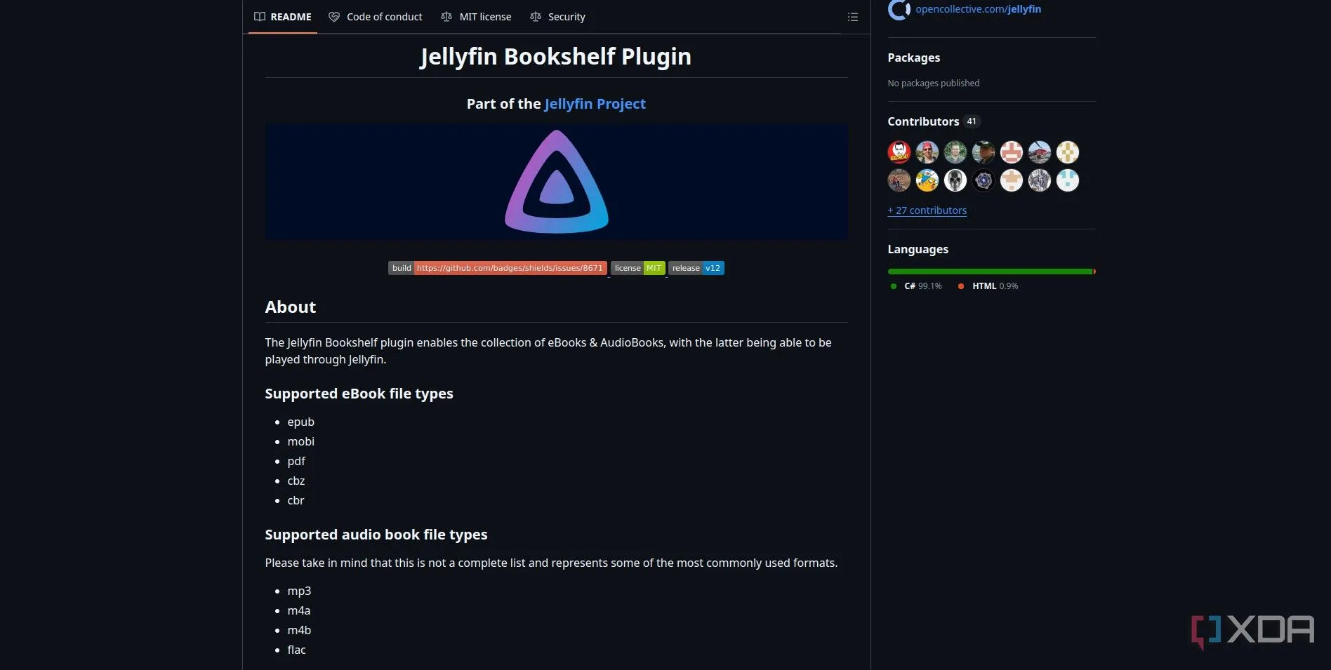 Jellyfin Bookshelf để tổ chức sách điện tử và sách nói