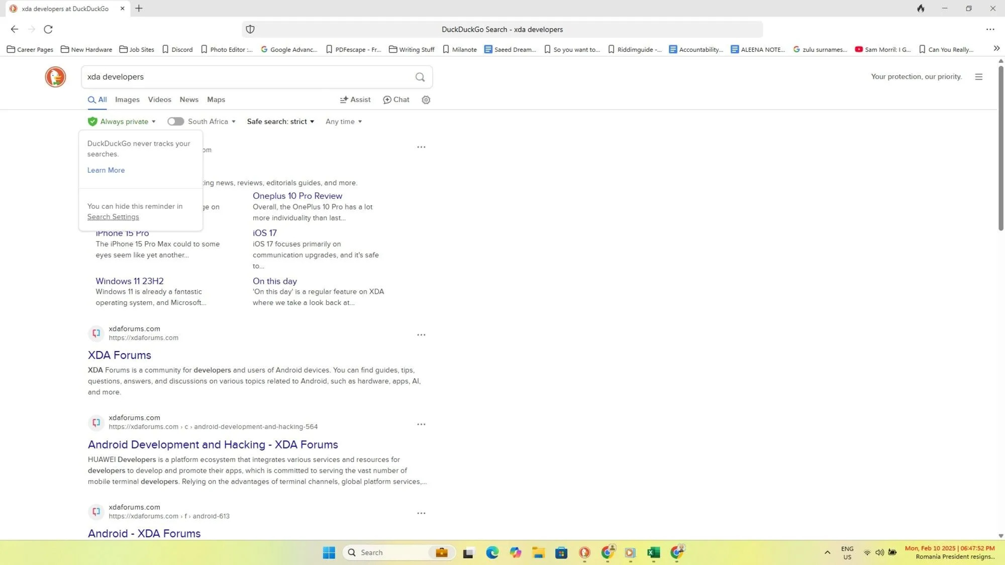 Kết quả tìm kiếm của DuckDuckGo không theo dõi người dùng, đảm bảo trải nghiệm ẩn danh