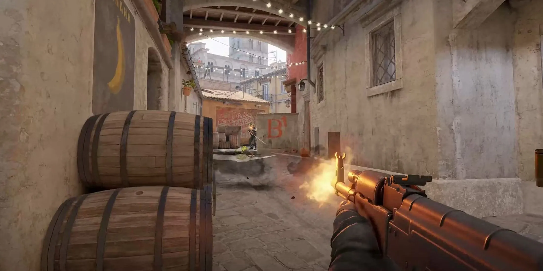 Khẩu súng AK-47 trong Counter-Strike 2, biểu tượng của trò chơi với yêu cầu cấu hình phần cứng dễ tiếp cận