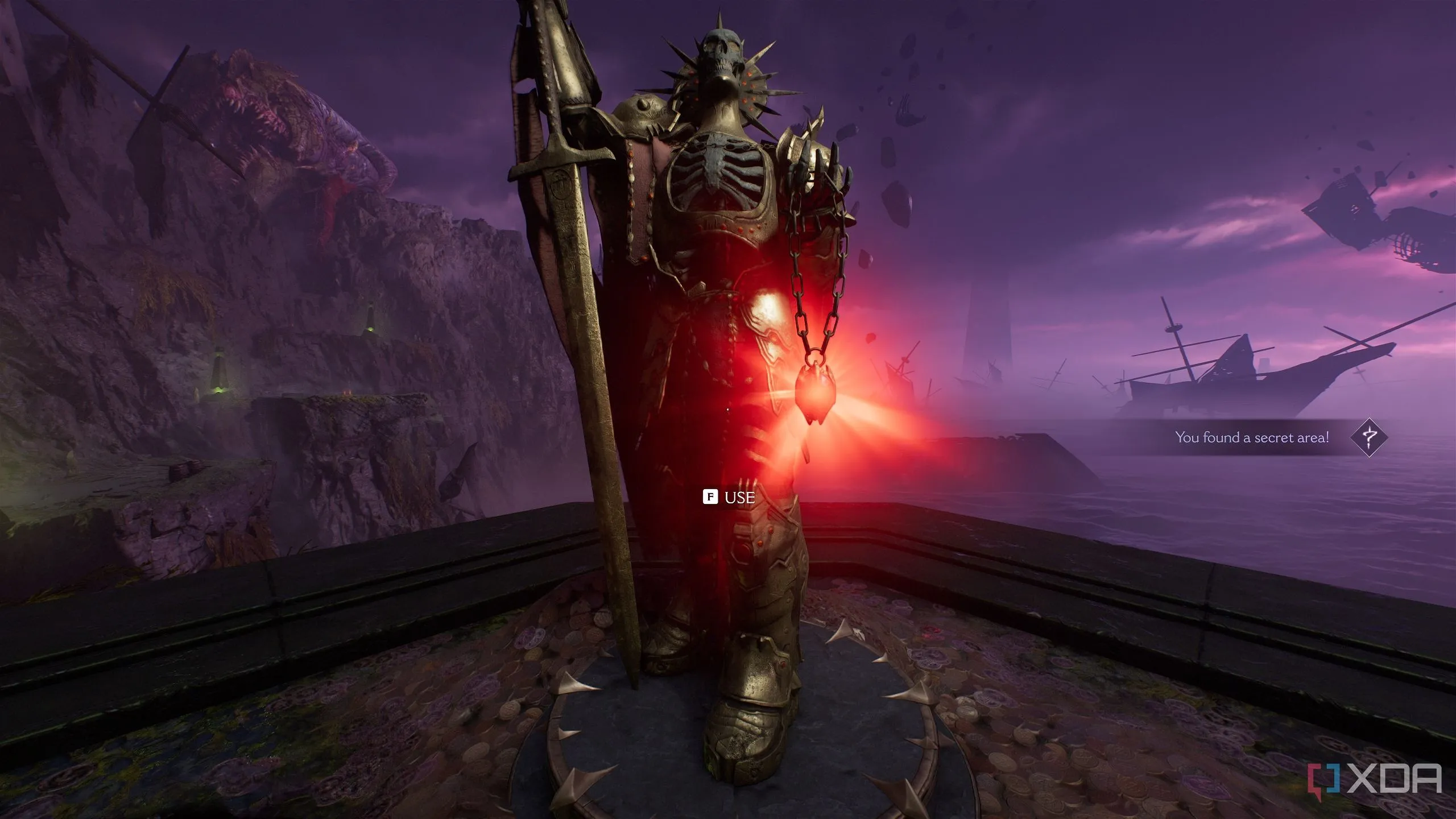 Khu vực bí mật 1 và tượng Ruby Đỏ đầu tiên trong Chapter 17 của Doom The Dark Ages