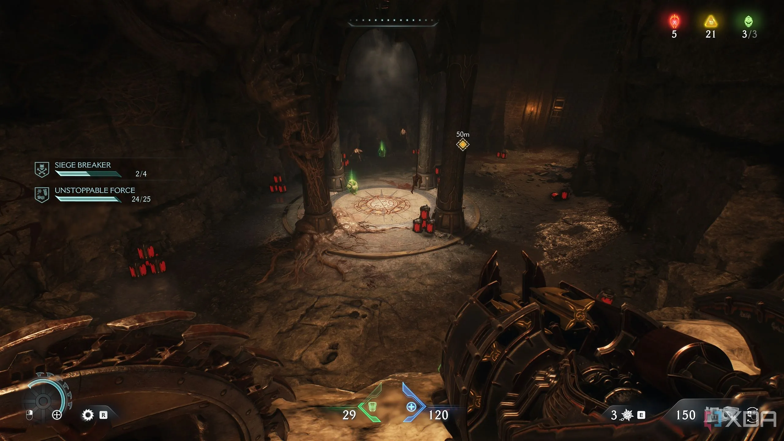 Khu vực bí mật 4 trước khi dịch chuyển trong Chapter 6 Doom The Dark Ages