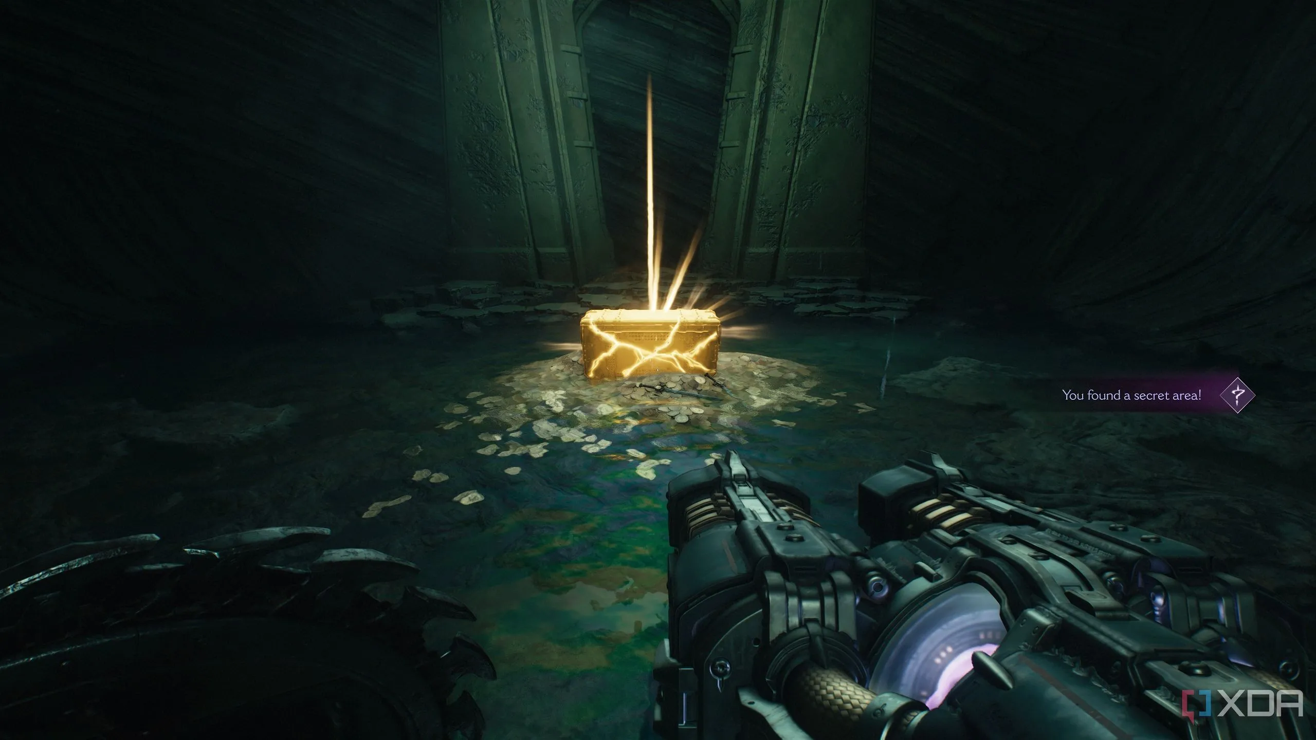 Khu vực bí mật 5 (Secret Area 5) và rương vàng (gold chest) trong Chapter 16 Doom The Dark Ages