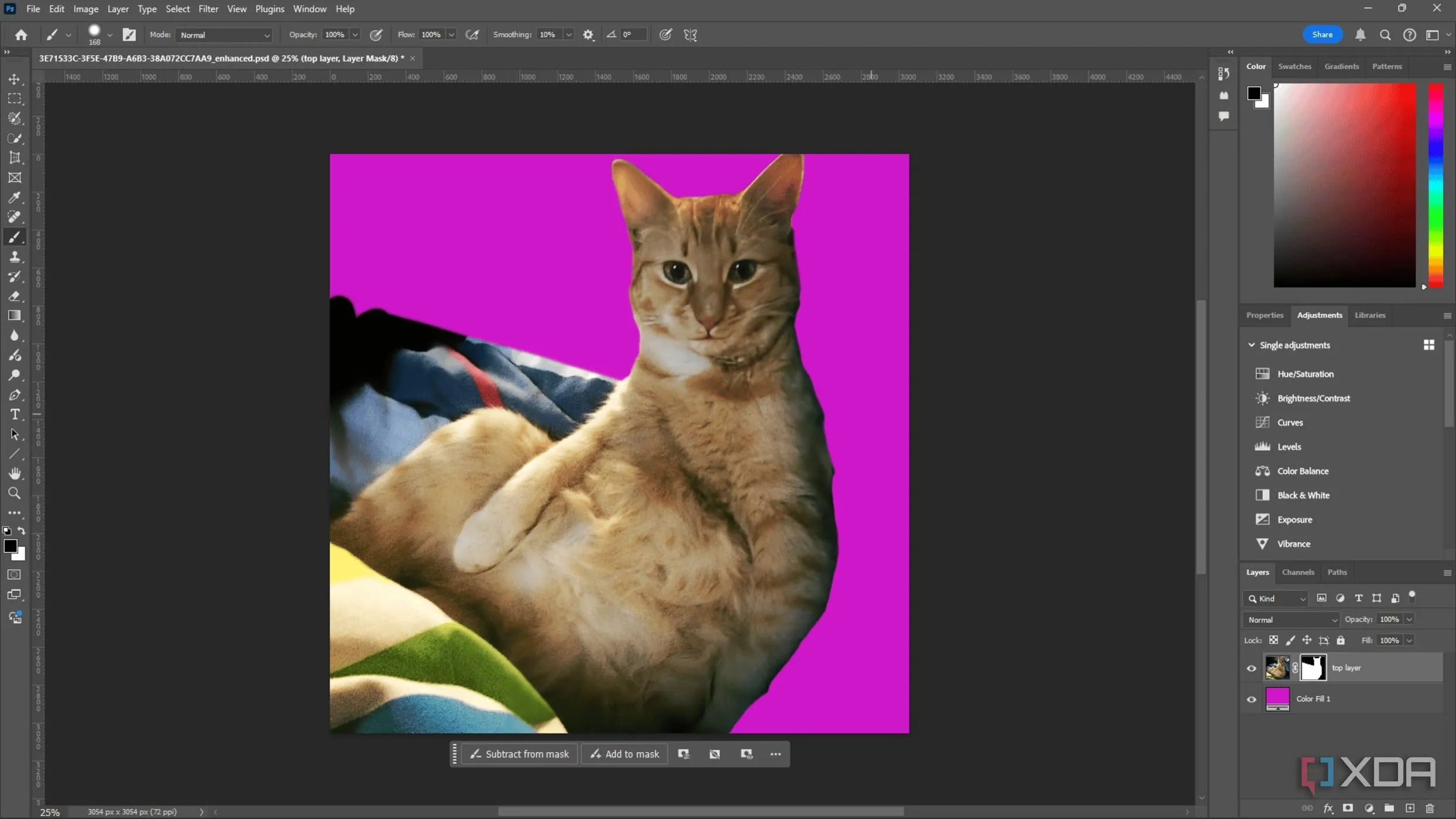 Kỹ thuật tạo mặt nạ (masking) bằng công cụ cọ trong Adobe Photoshop