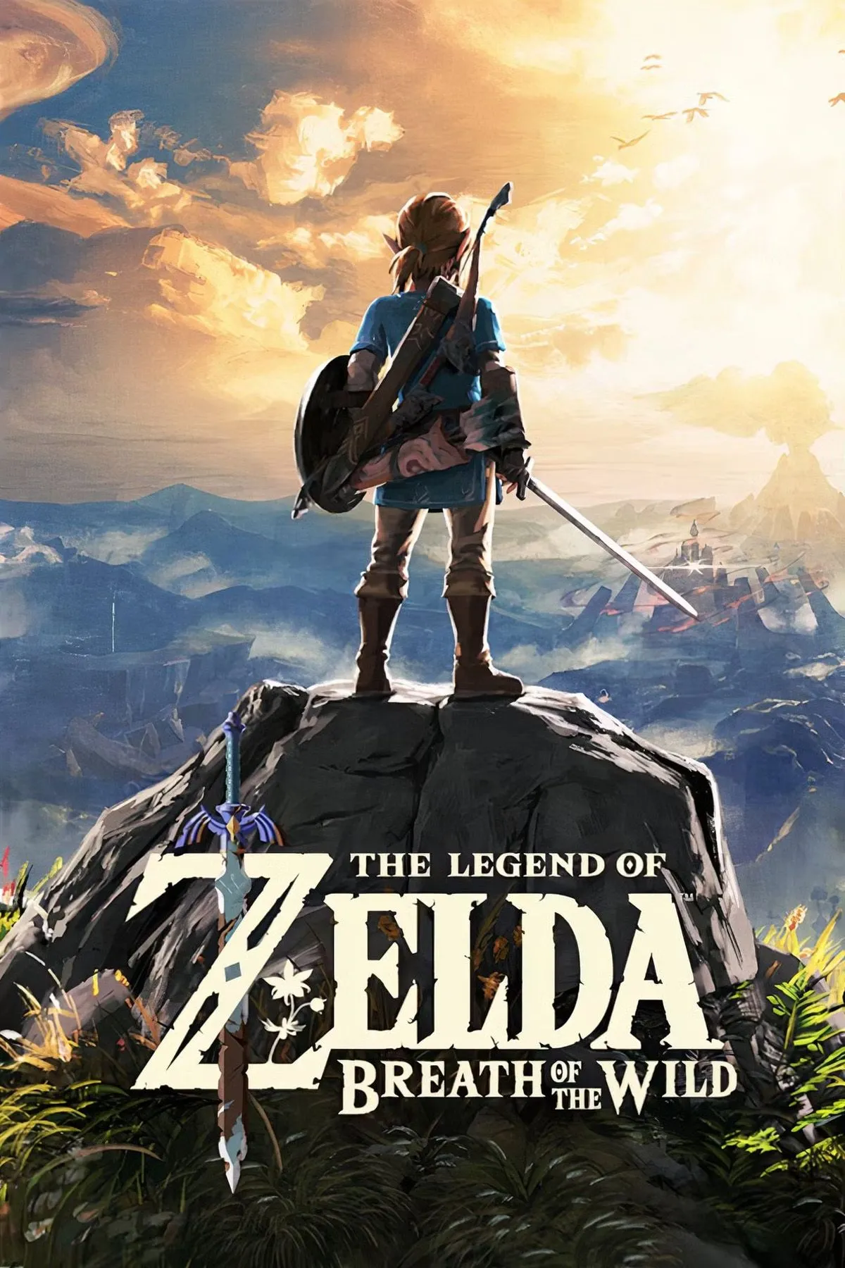 Link đang khám phá một khu vực bờ biển trong thế giới mở của The Legend of Zelda: Breath of the Wild