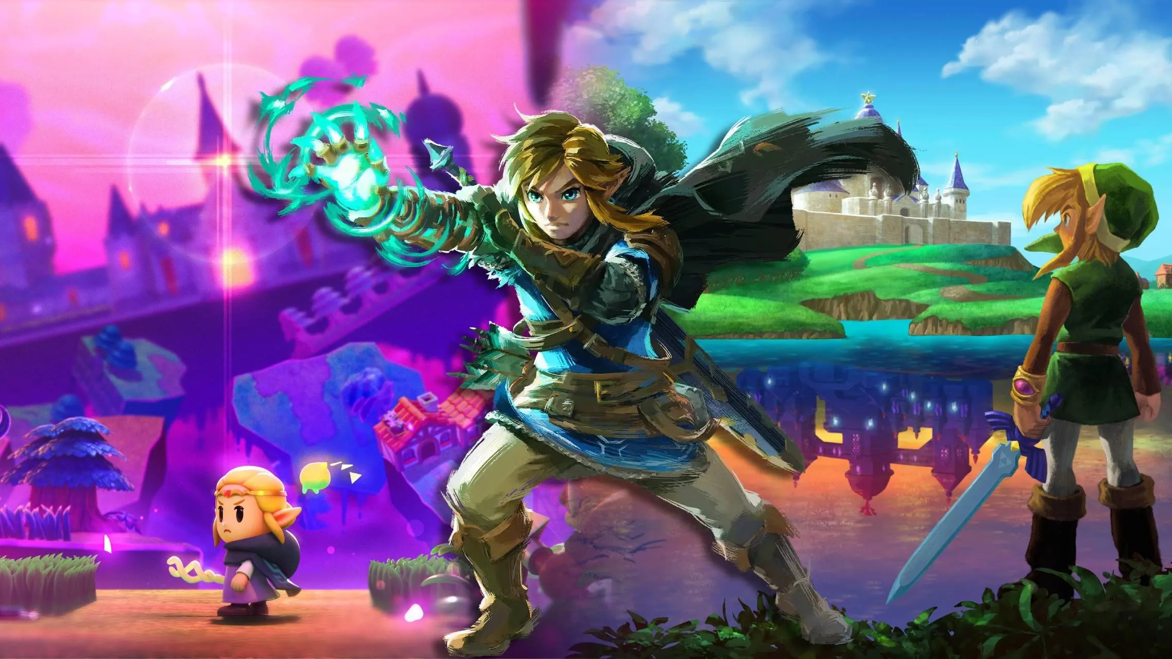 Link và Zelda từ một số game The Legend of Zelda hay nhất